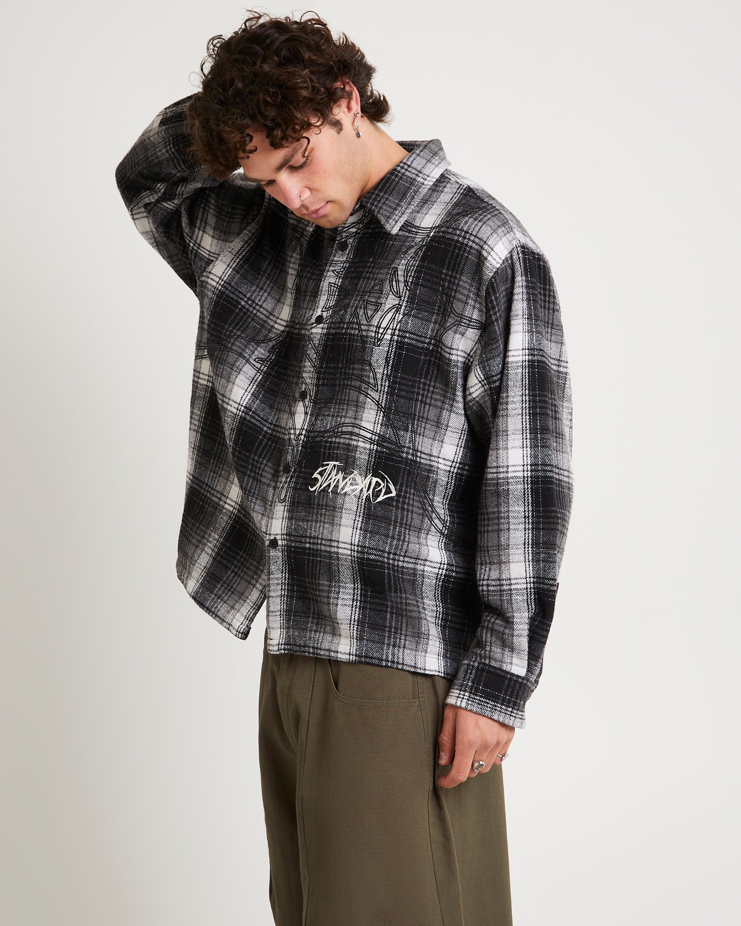Web Long Sleeve Flannel Shirt