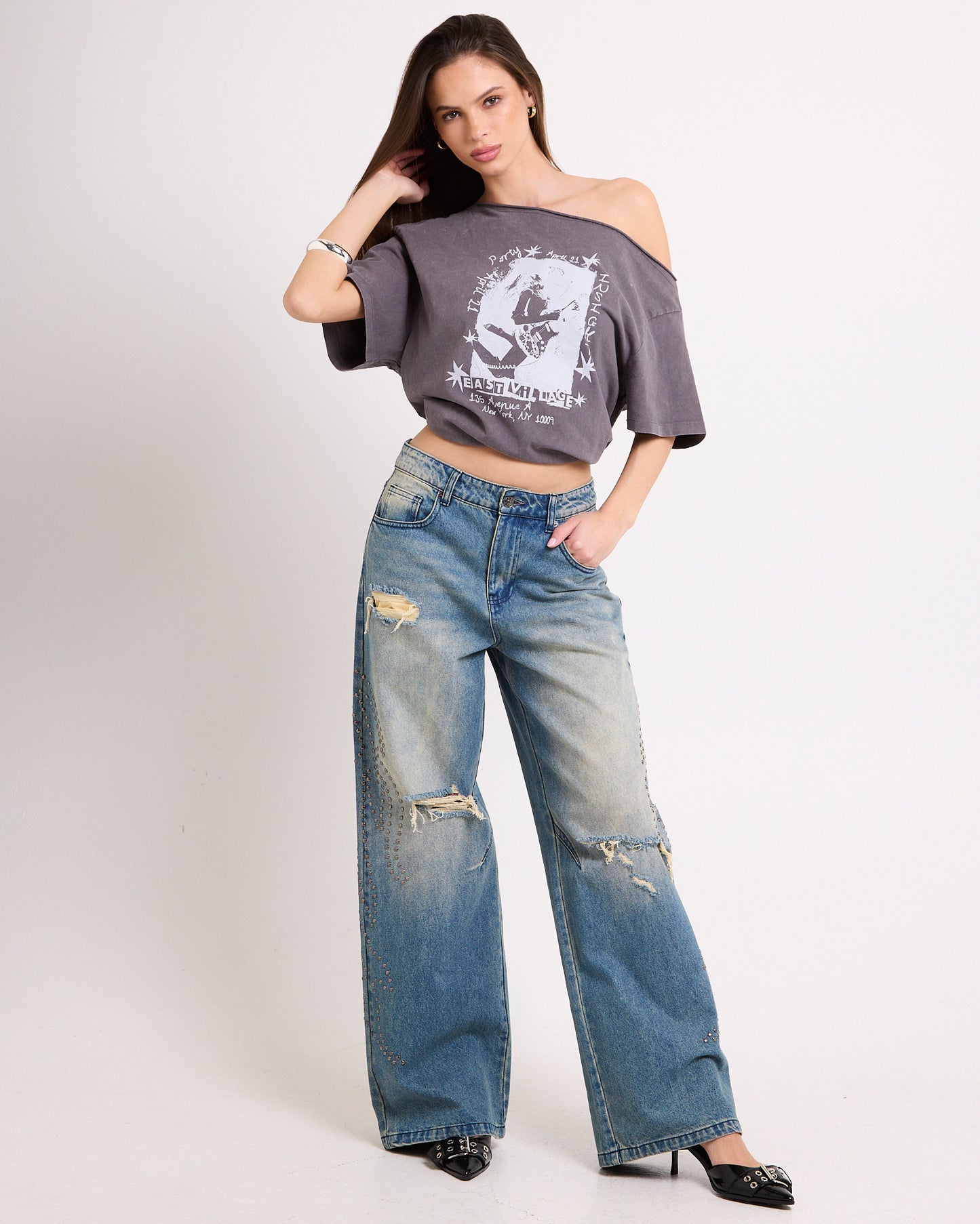 Jumbo Tribal Denim Jeans