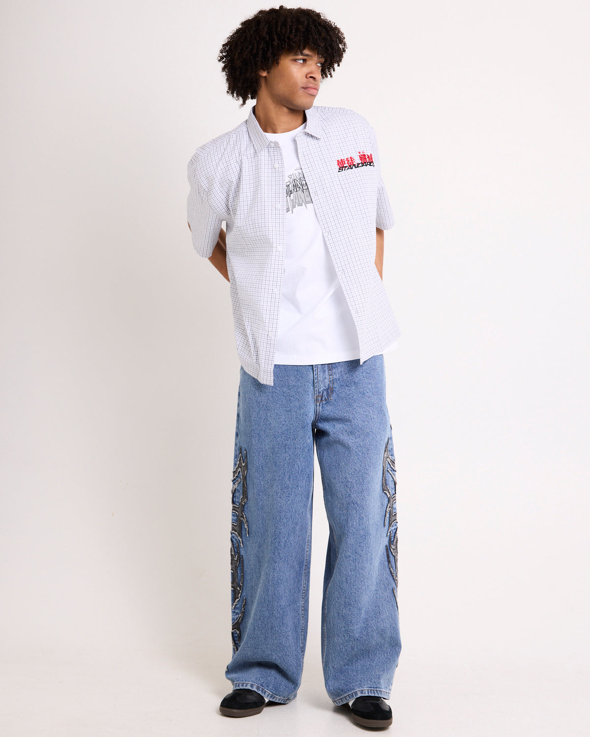 Killah Short Sleeve Shirt GREY CHECK