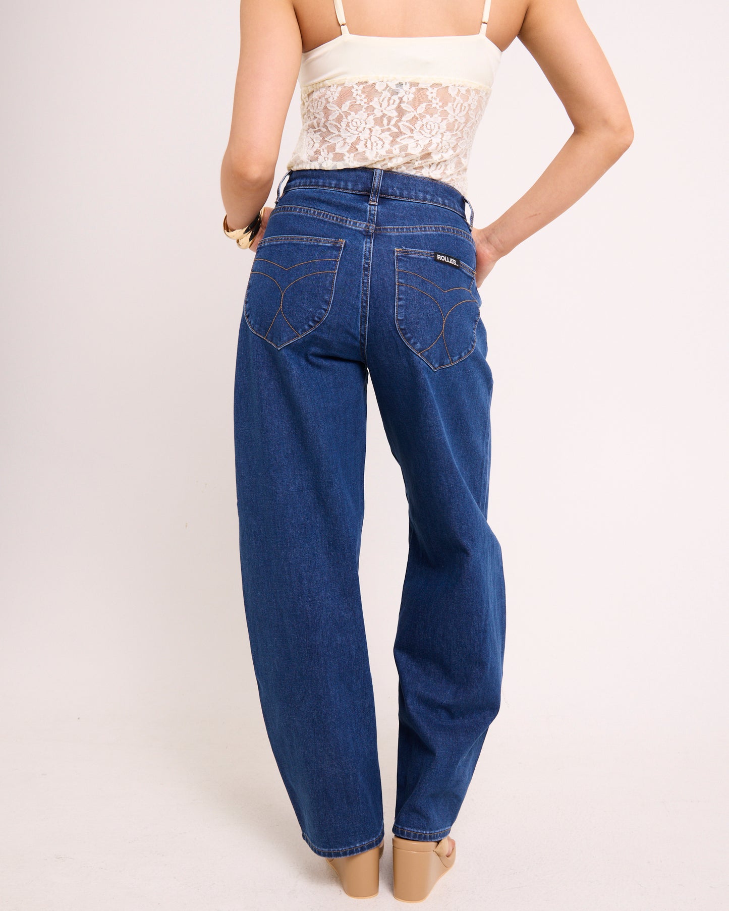 Gigi Barrel Denim Jeans Forever Blue