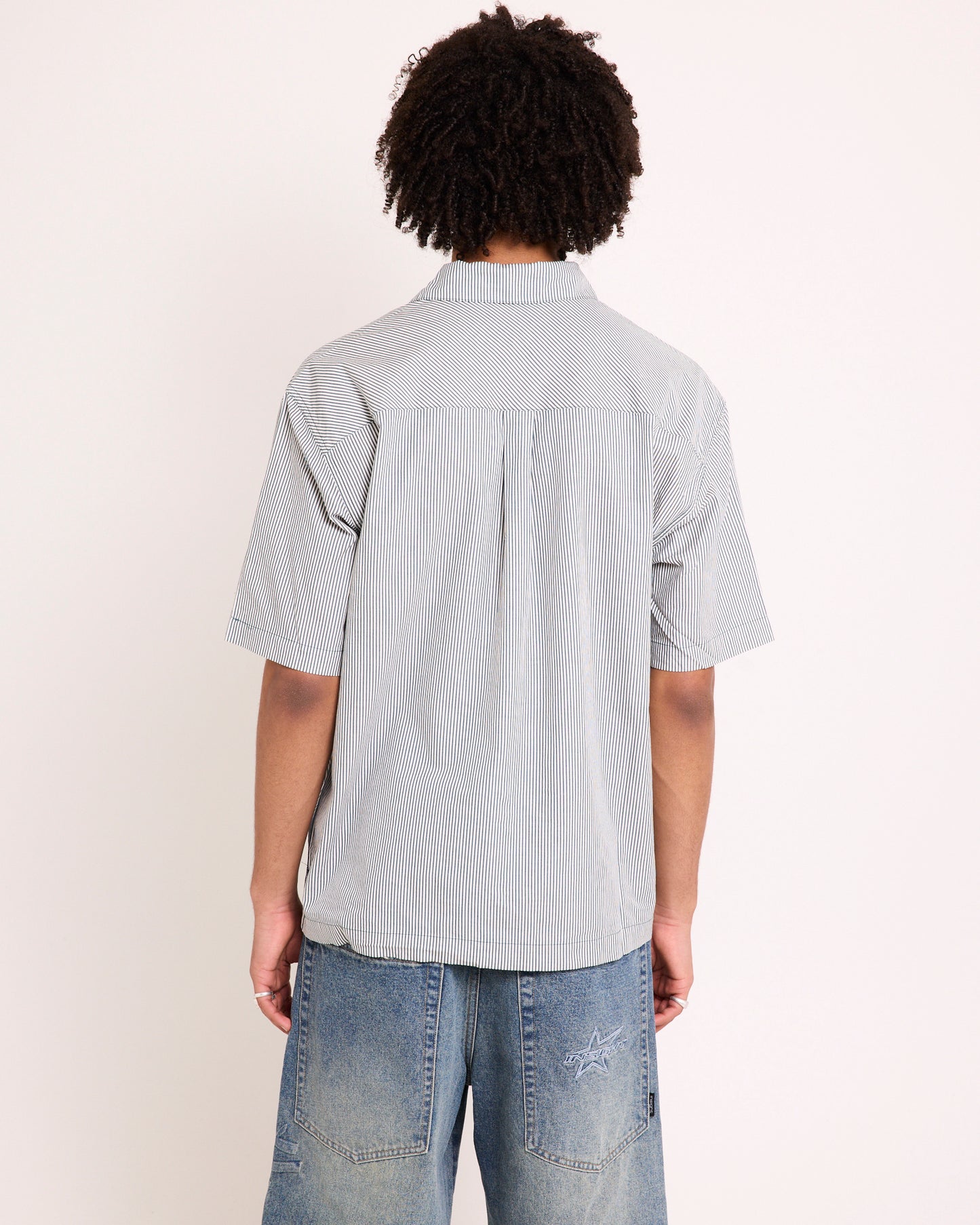 Bats Striped Short Sleeve Shirt