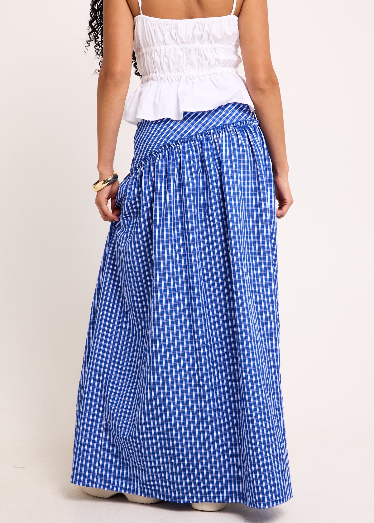 Cannes Maxi Skirt GINGHAM