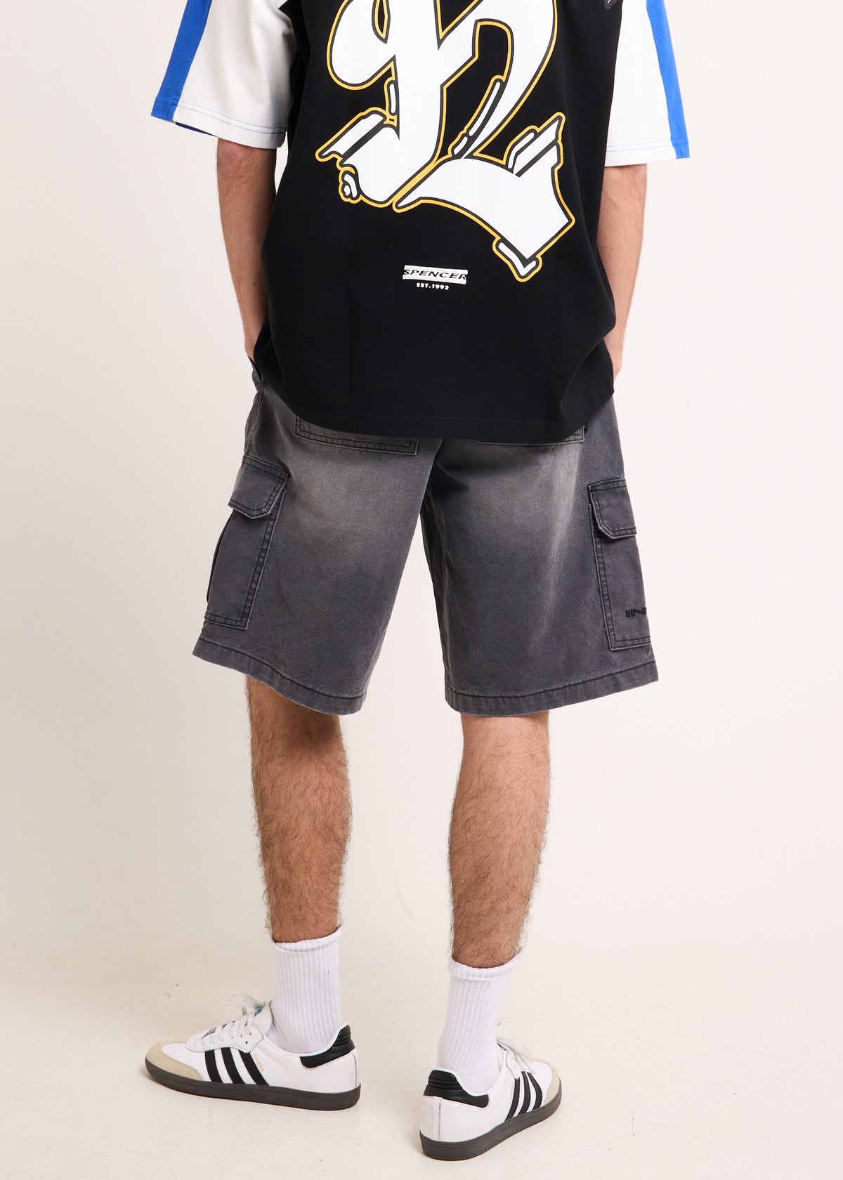 DNA Canvas Cargo Shorts GREY