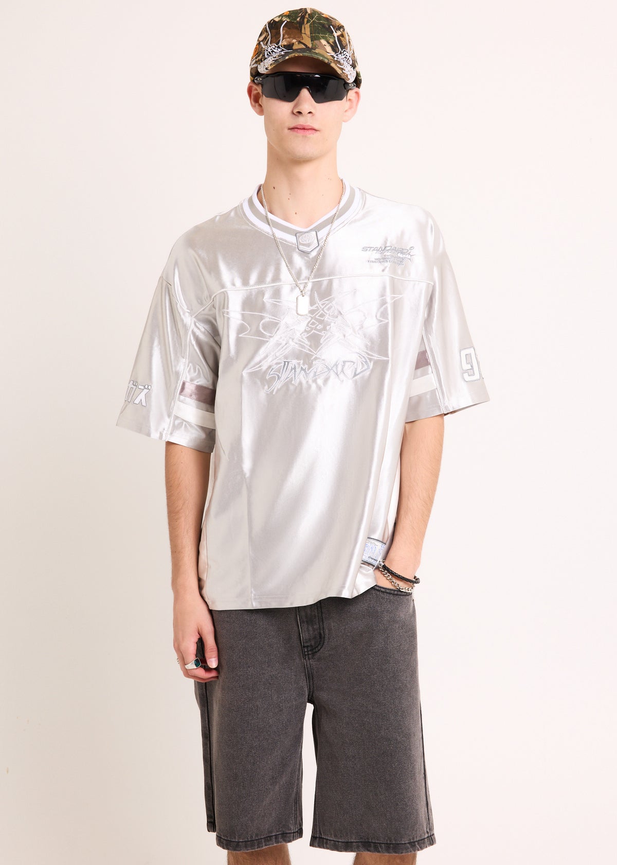 Existence Jersey T-Shirt SILVER