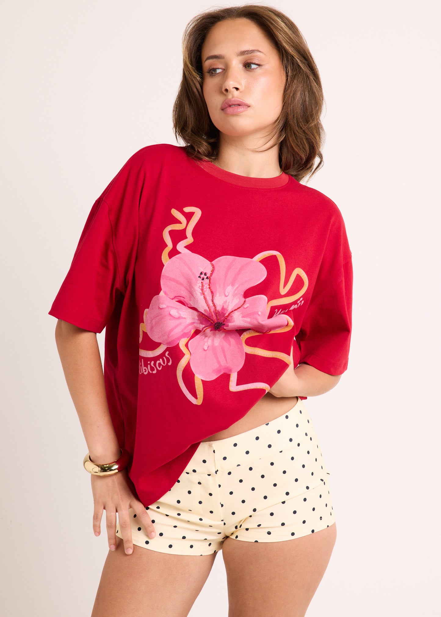 Hawaii Hibiscus Oversized T-Shirt