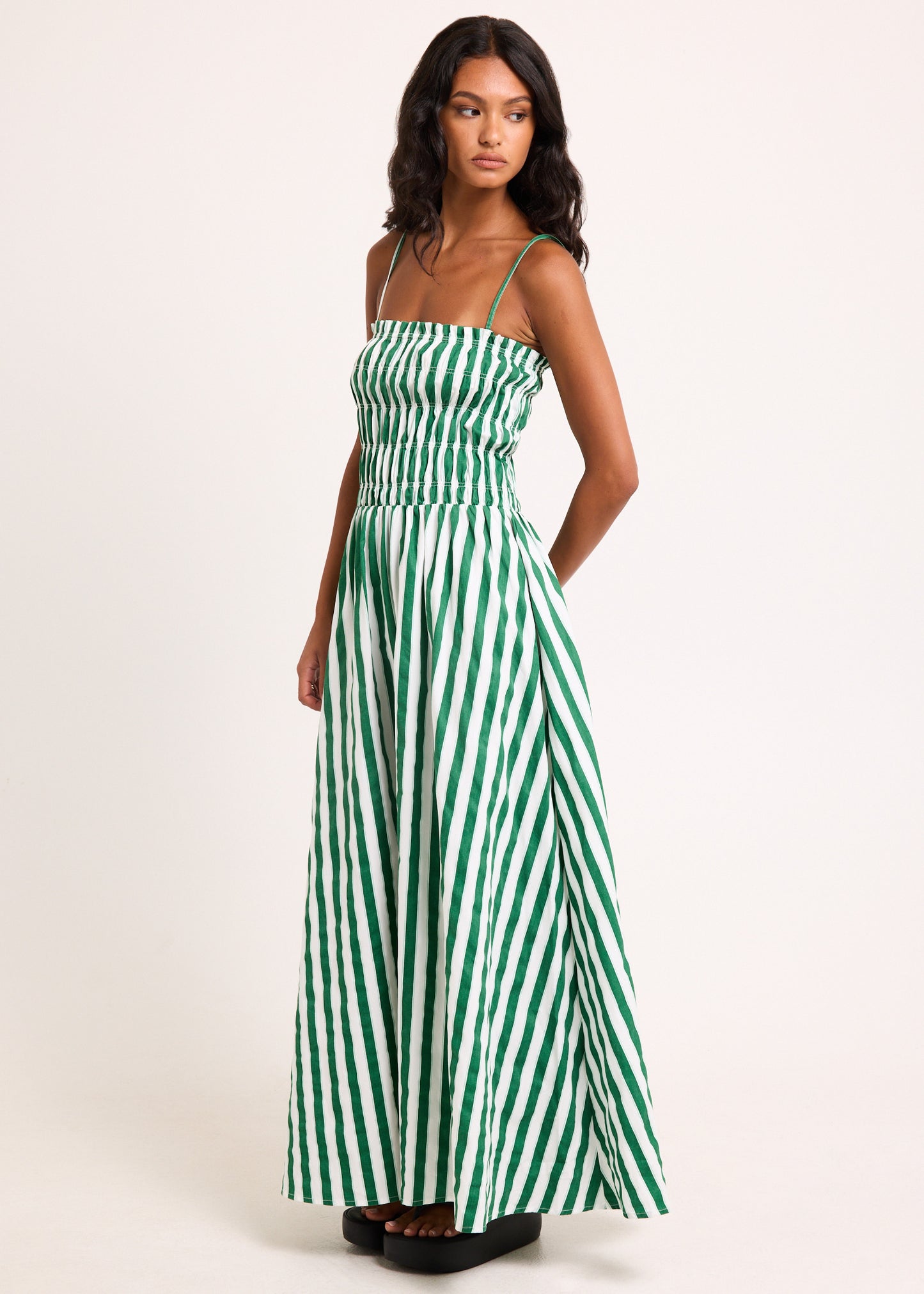Manon Shirred Maxi Dress