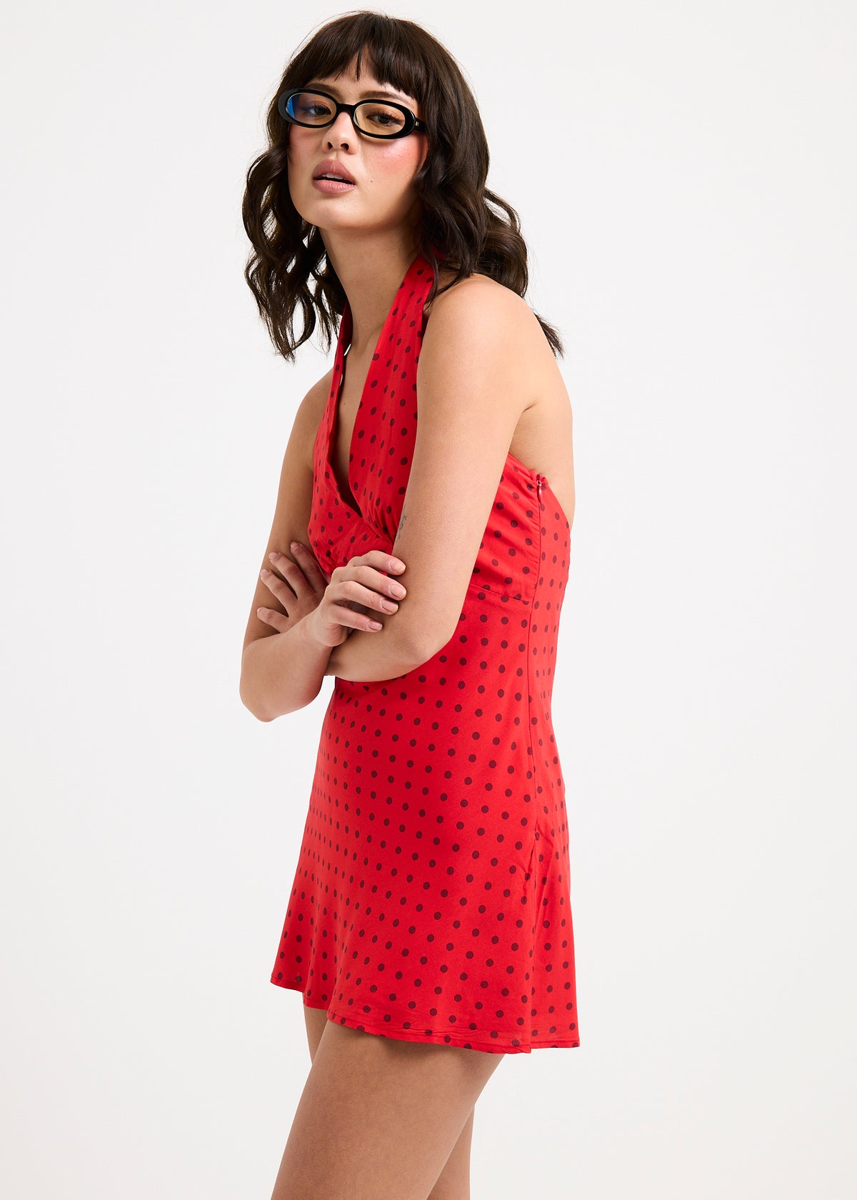 Harper Mini Dress RED/BURGUNDY