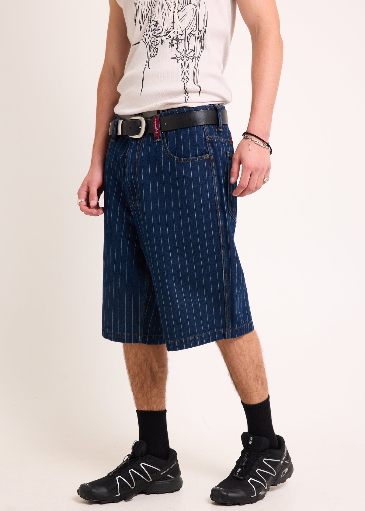 Ballpark Jorts INDIGO STRIPE