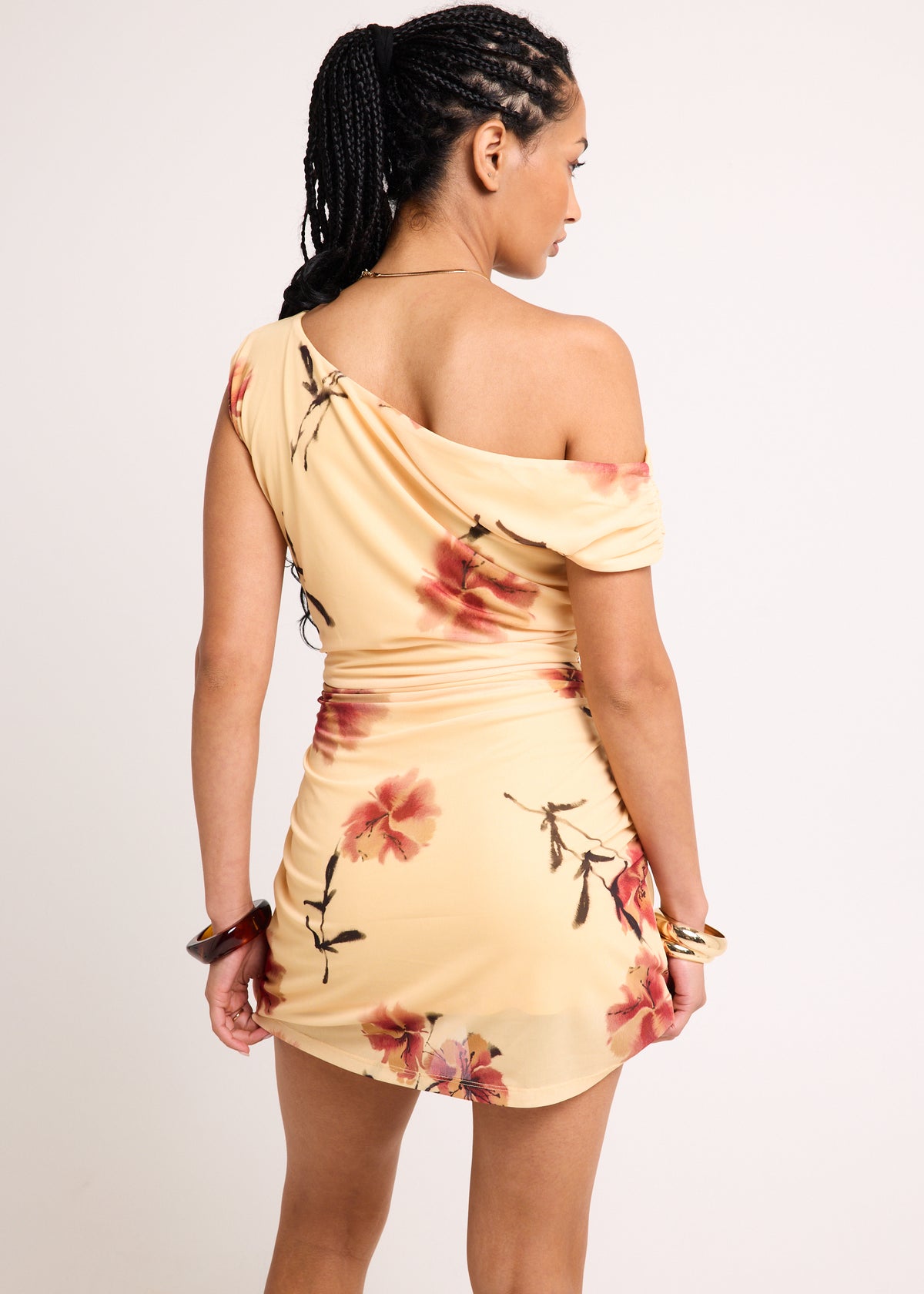 Bella Floral Mini Dress YELLOW