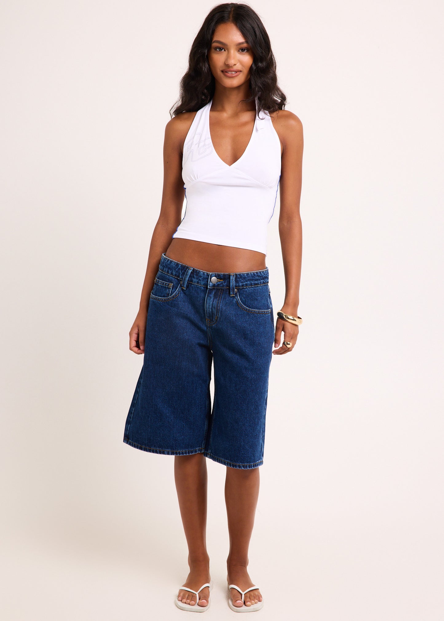 Archive Script Jersey Halter