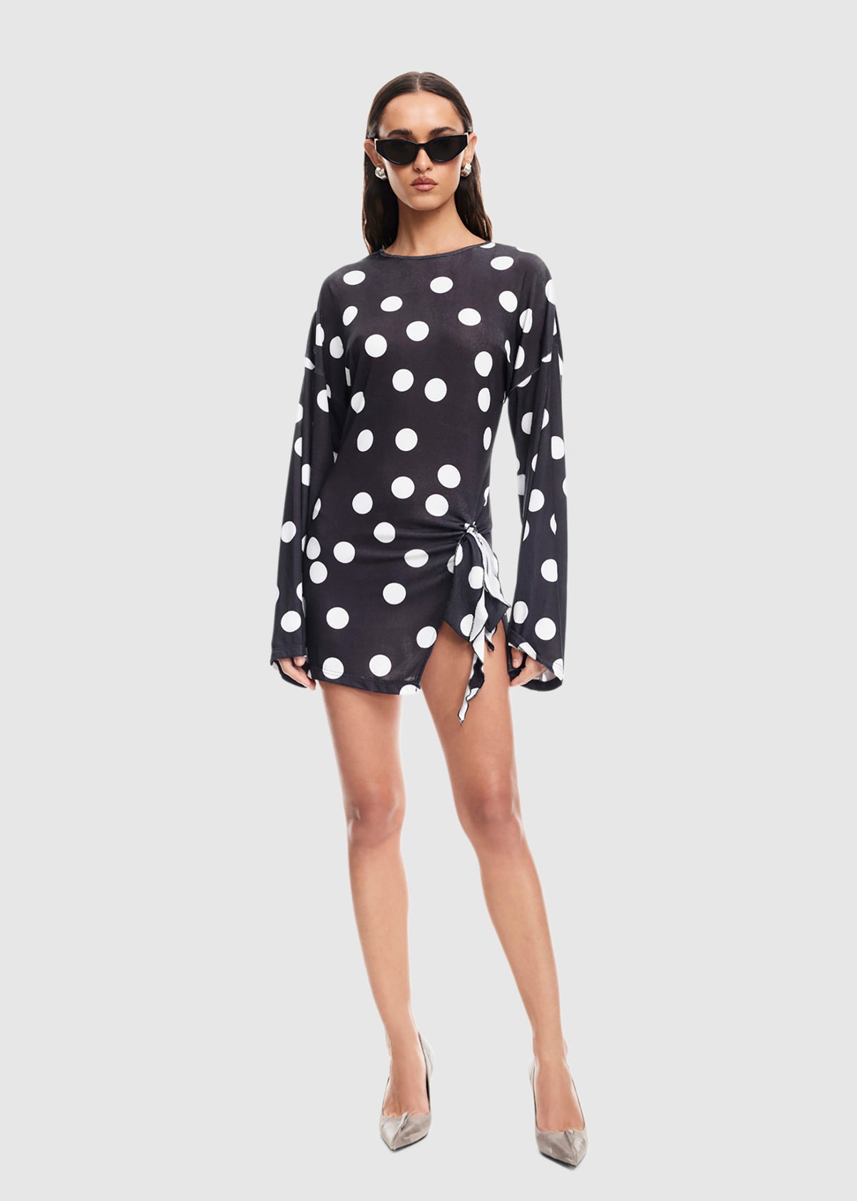 Cosmic Mini Dress NOIR POLKA