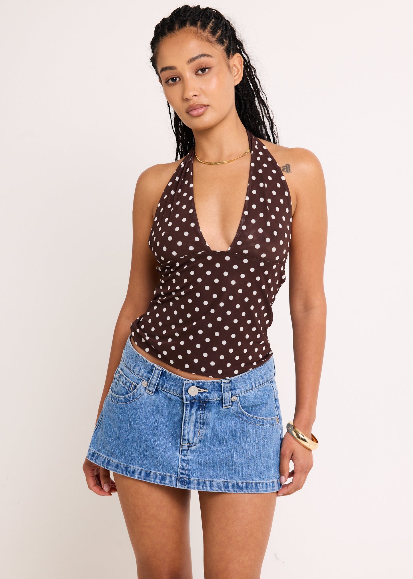 Ava Slinky Plunge Top