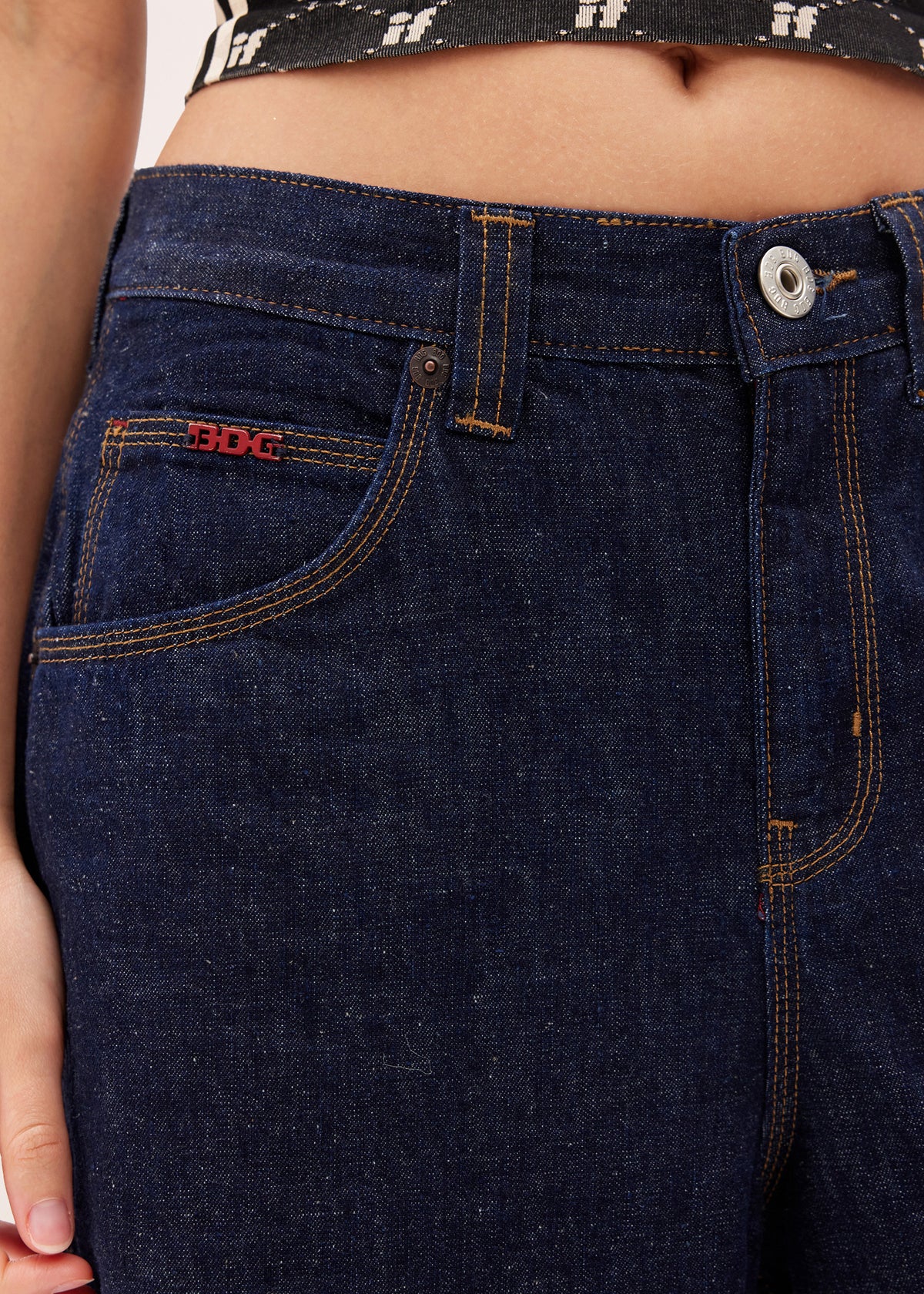 BDG Astrid Longline Denim Jorts RINSE DENIM