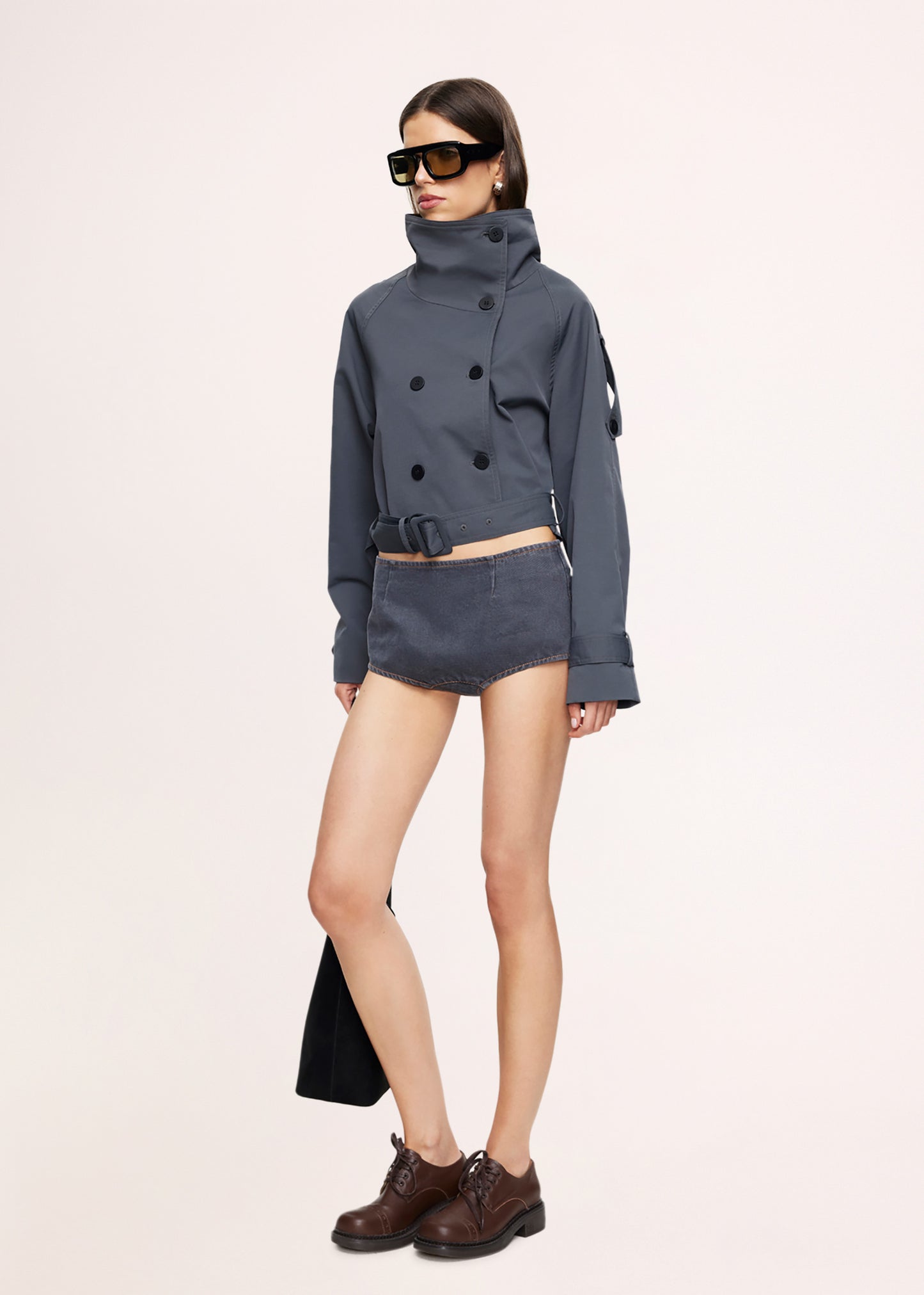Blanc Cropped Trench