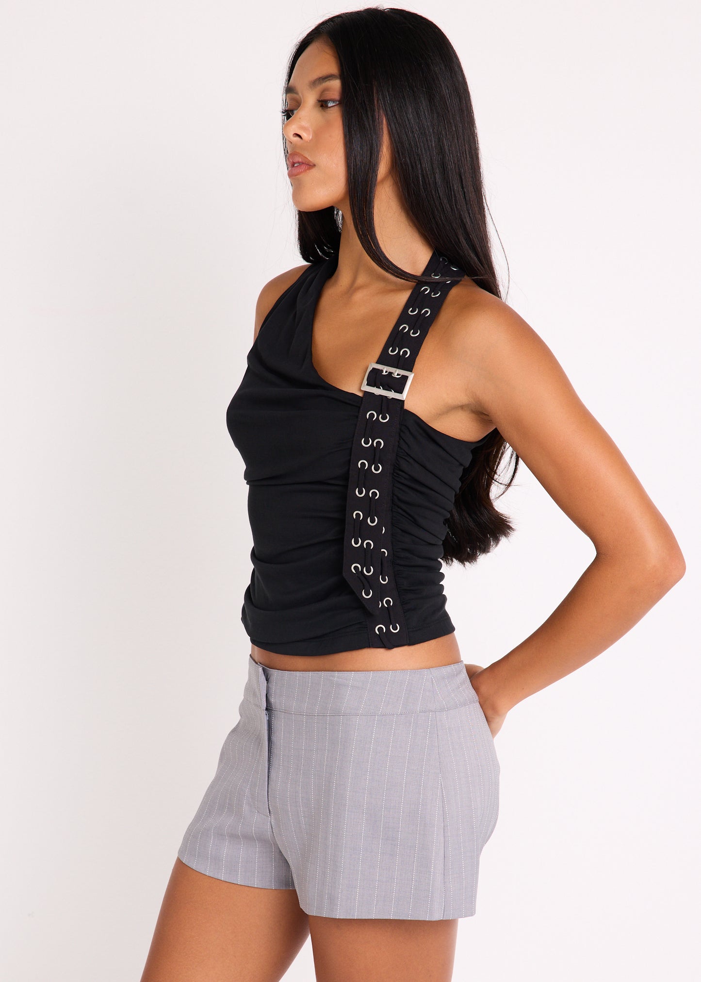 Sloane Eyelet Halter Top
