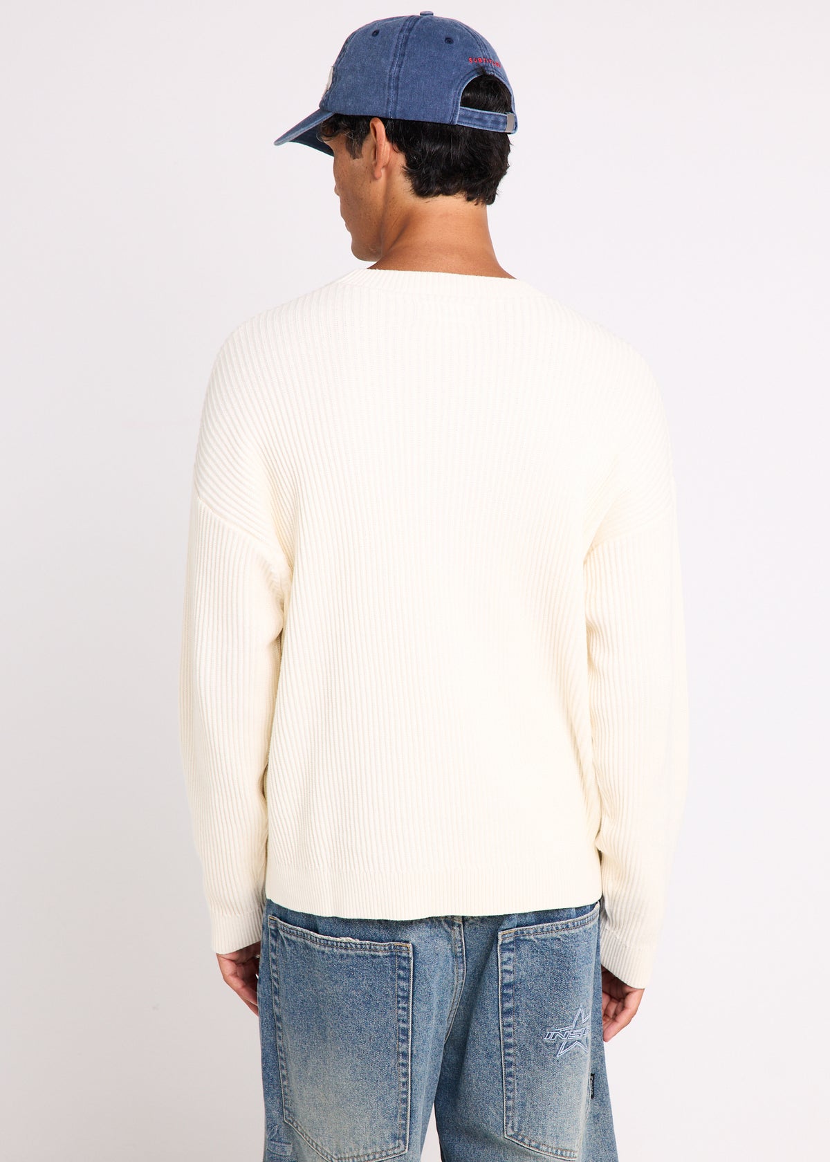 Arch Knit Crew Jumper NATURAL