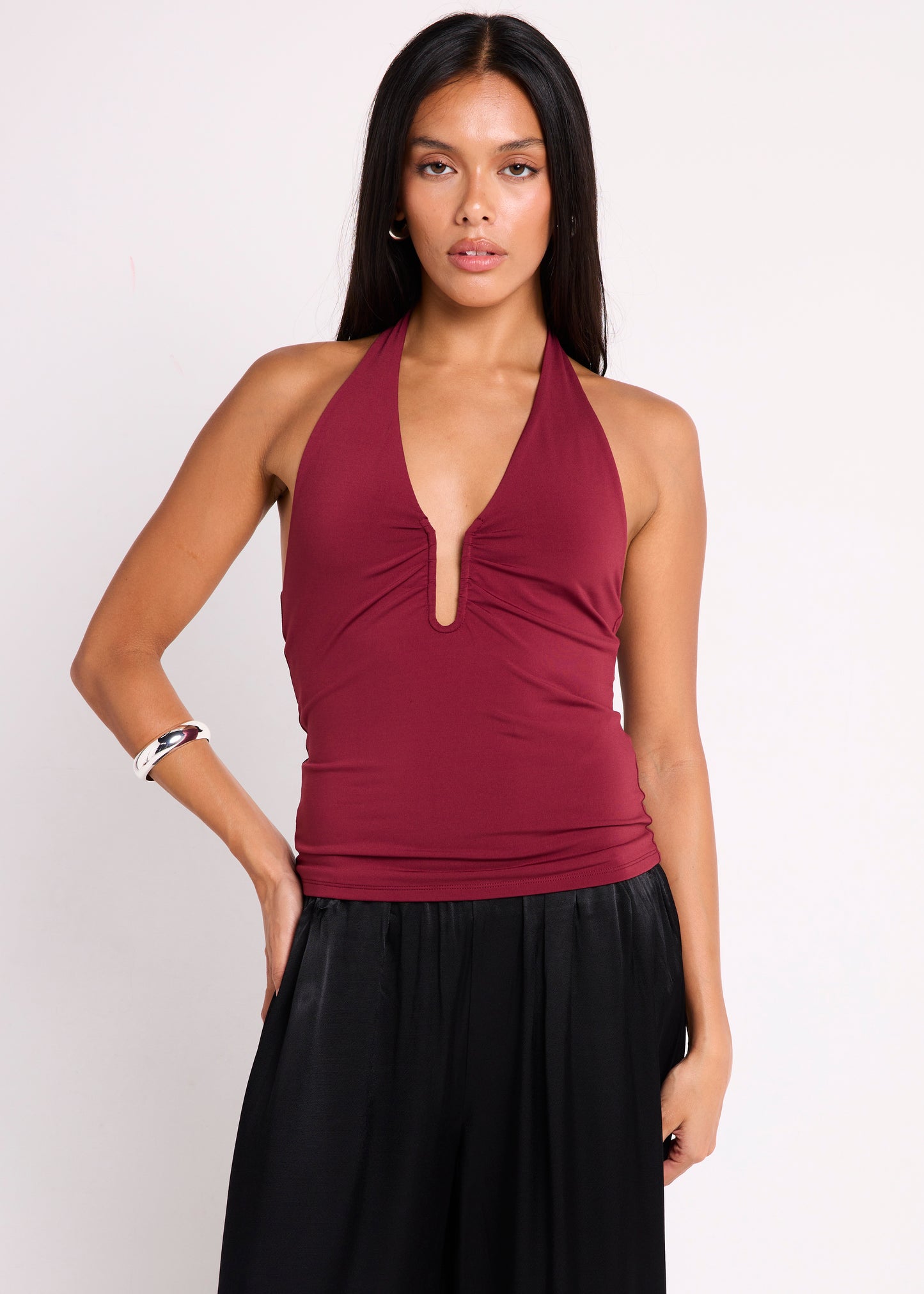 Eden Plunge Halter Top
