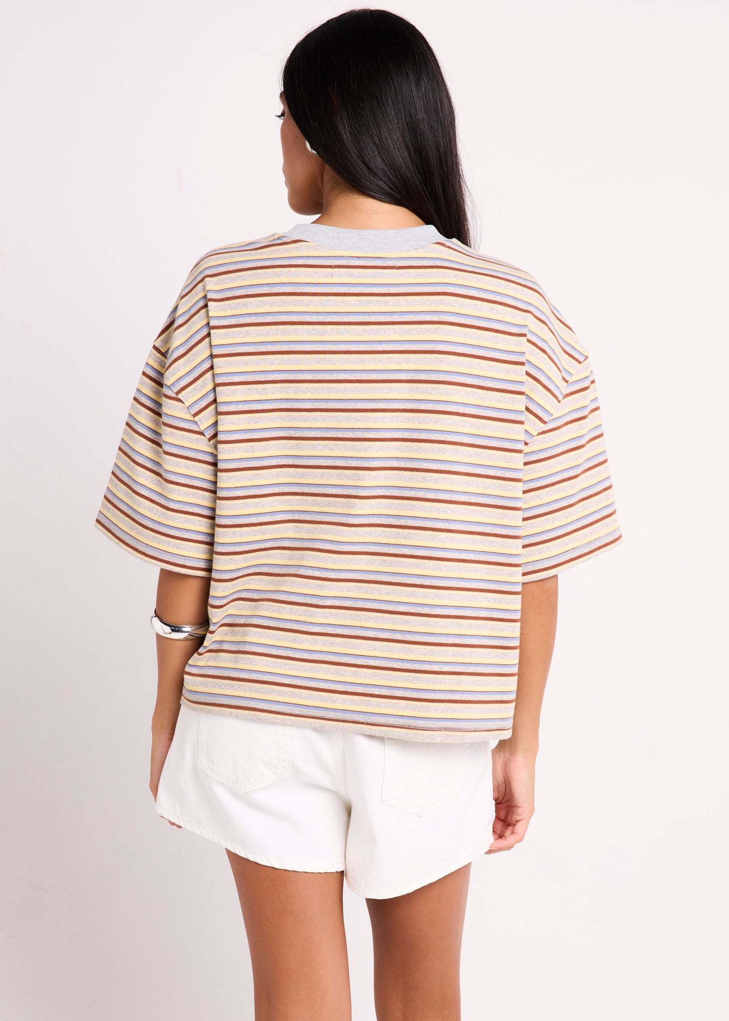 Harlem Striped Boyfriend T-Shirt