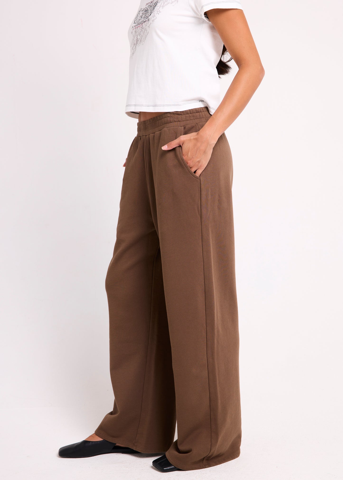 Cannes Wide Leg Fleece Pants