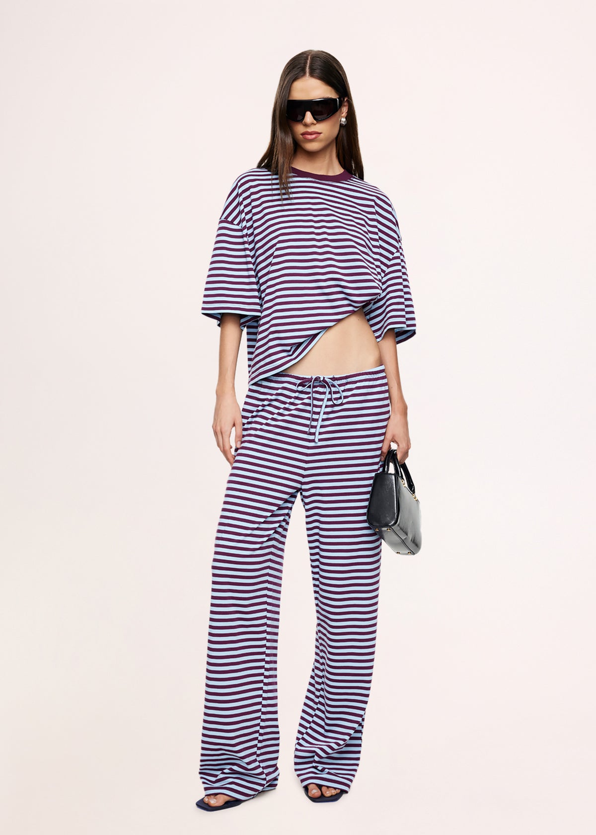 Bloom Pants EGGPLANT SEA STRIPE