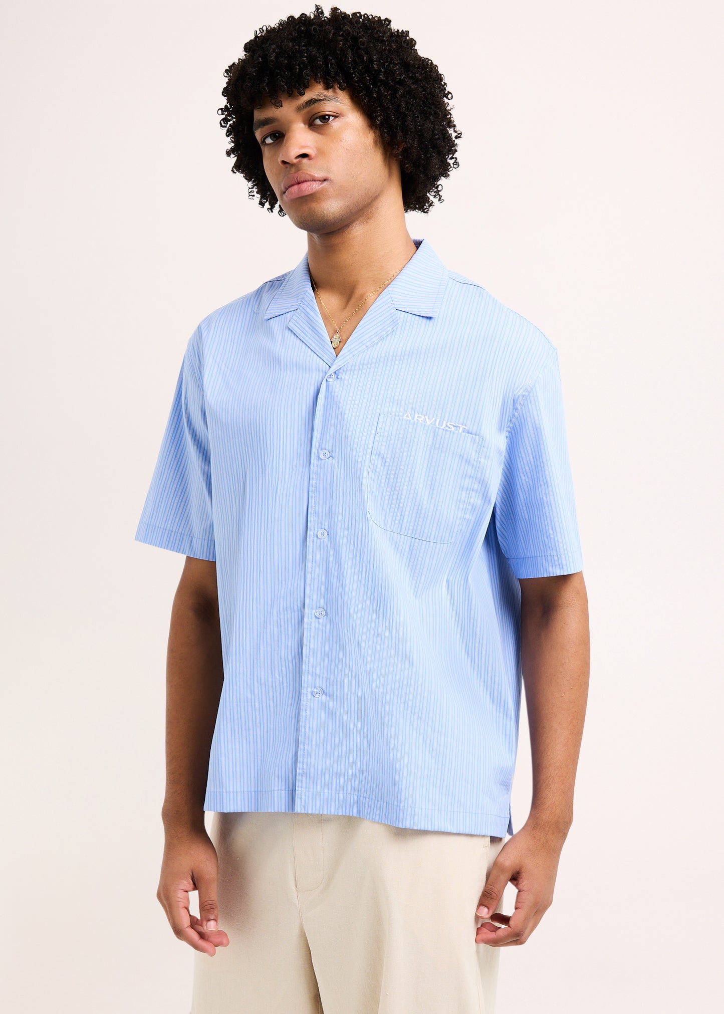 Box Striped Short Sleeve Shirt