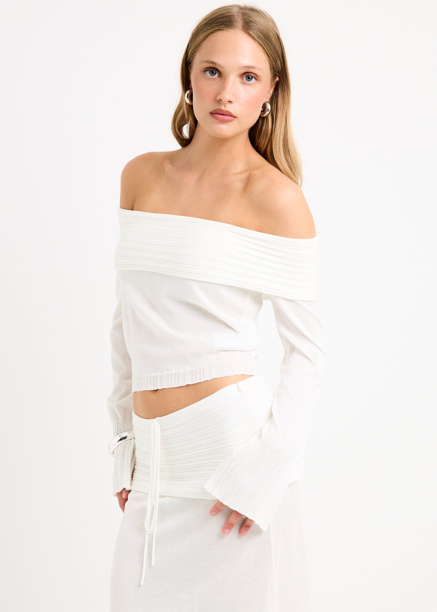 Palma Off Shoulder Knit Top