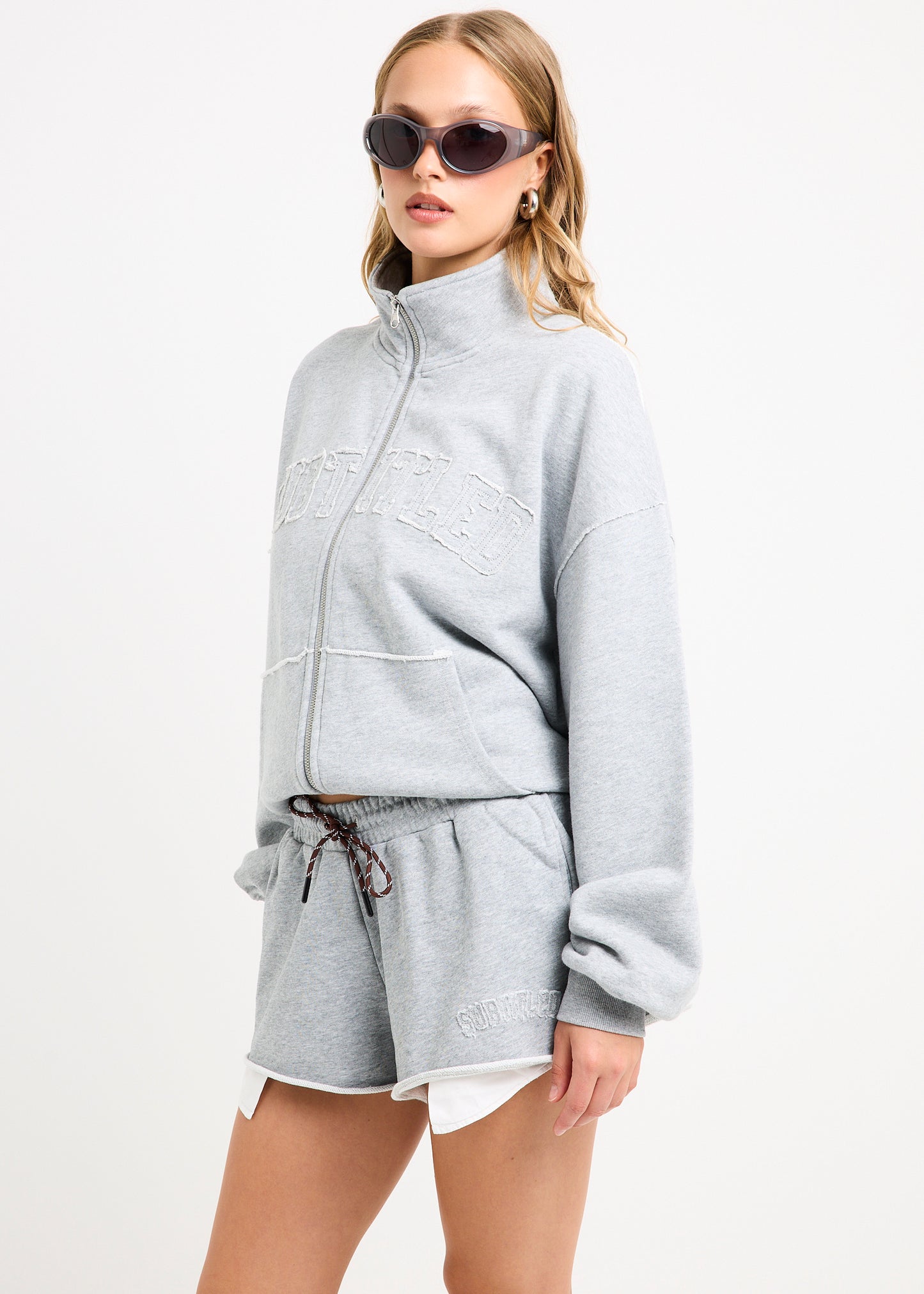 Brie Funnel Oversized Zip Thru Jacket