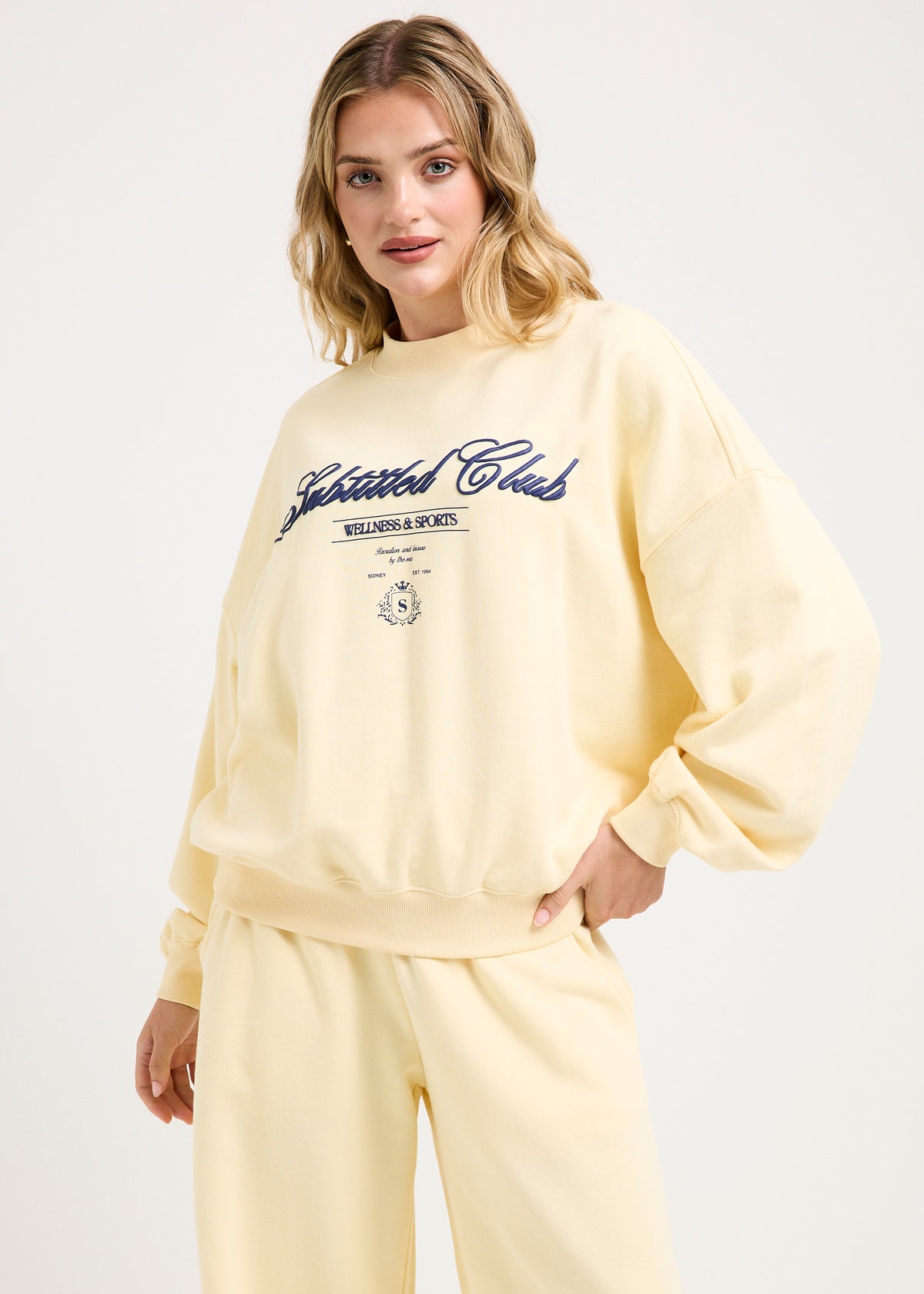 Recreation Crew Neck Jumper LEMON