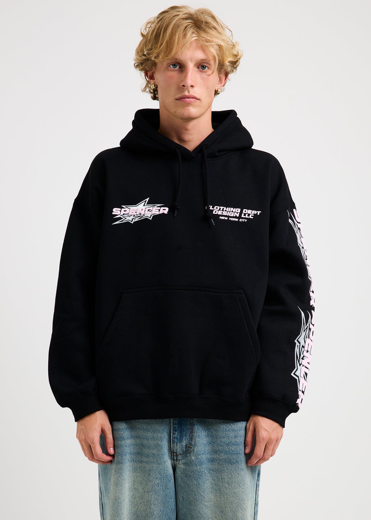 Union Star Hoodie BLACK