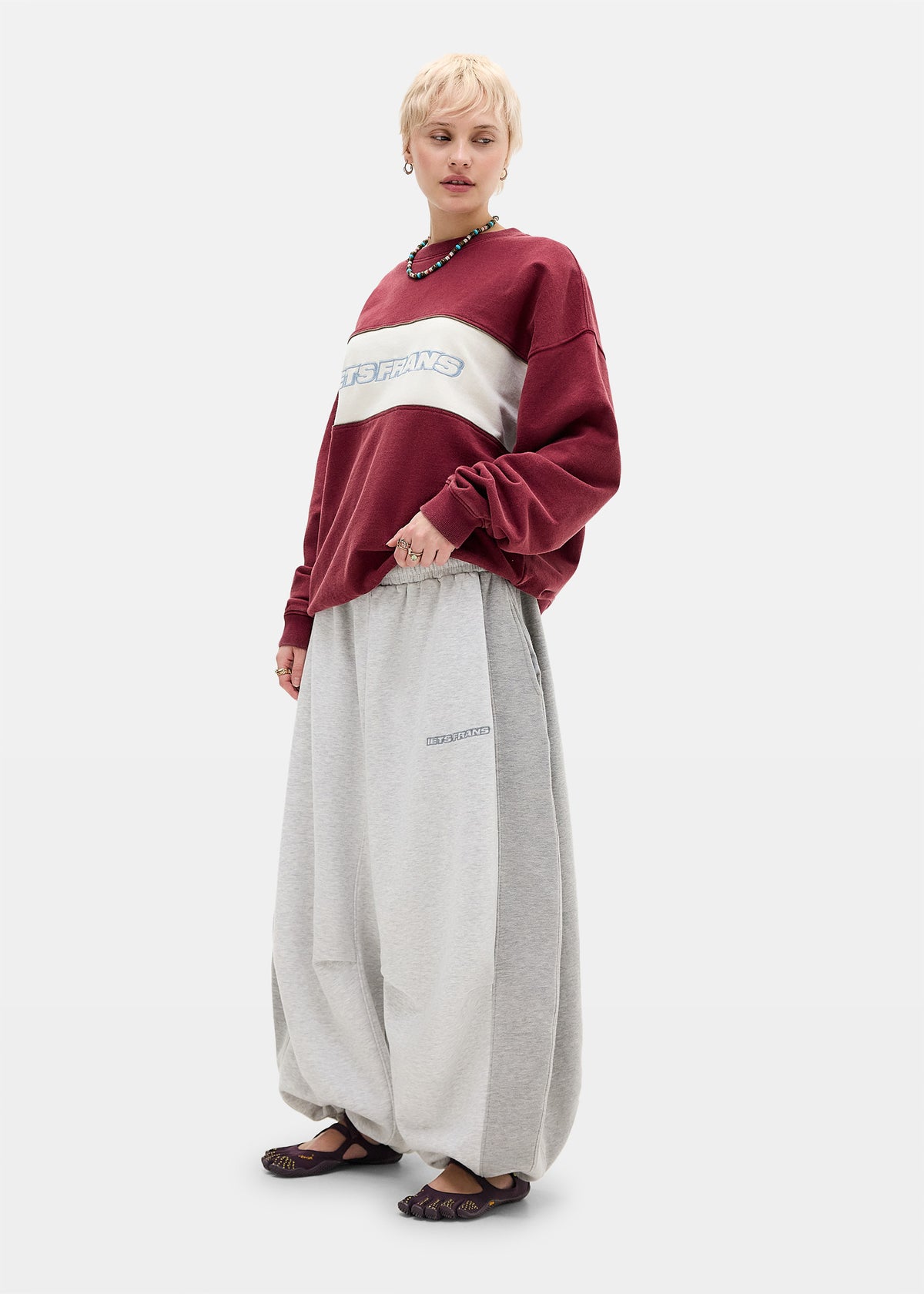 Sid Barrel Joggers GREY PANEL