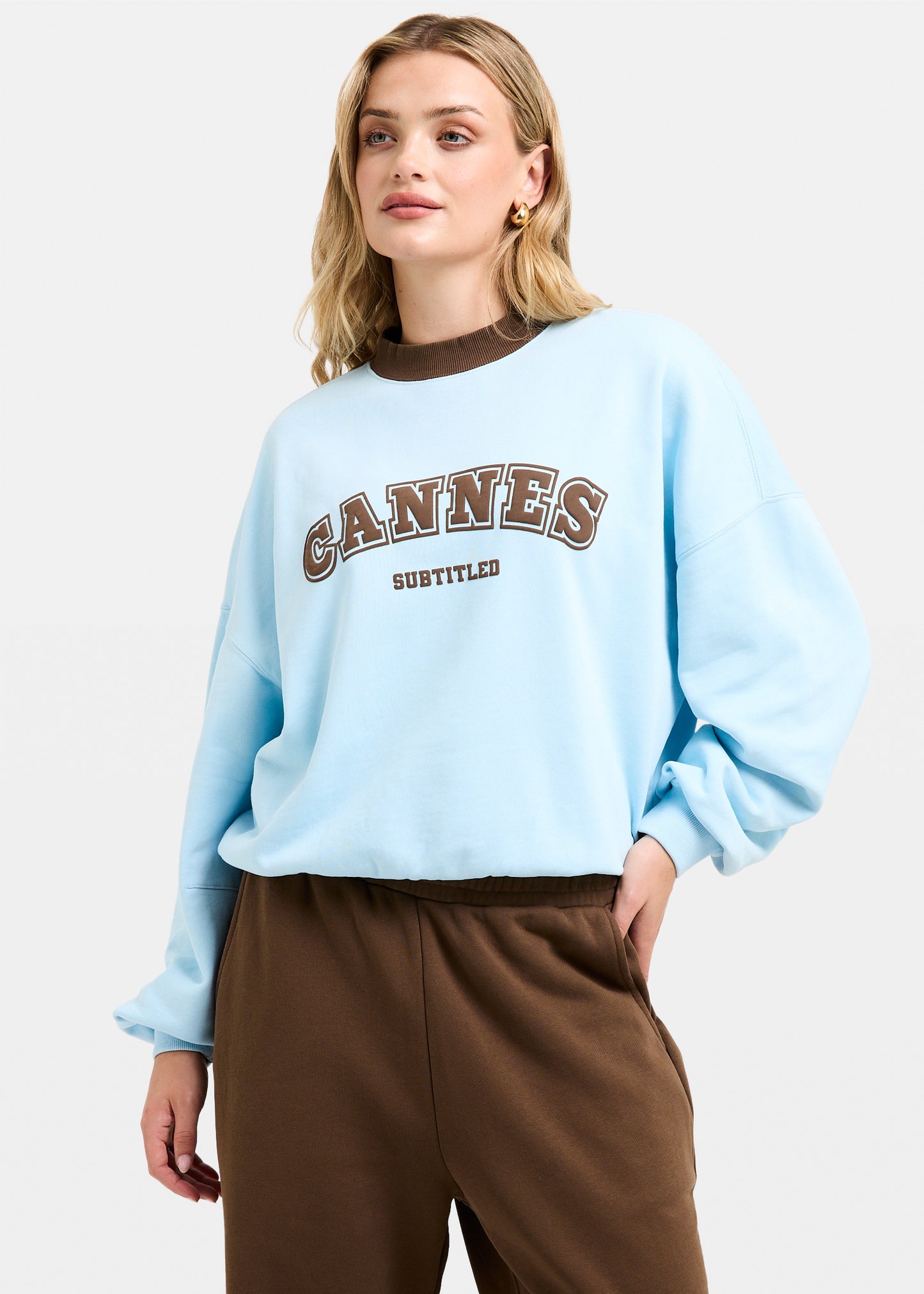 Cannes Contrast Crew Neck Jumper