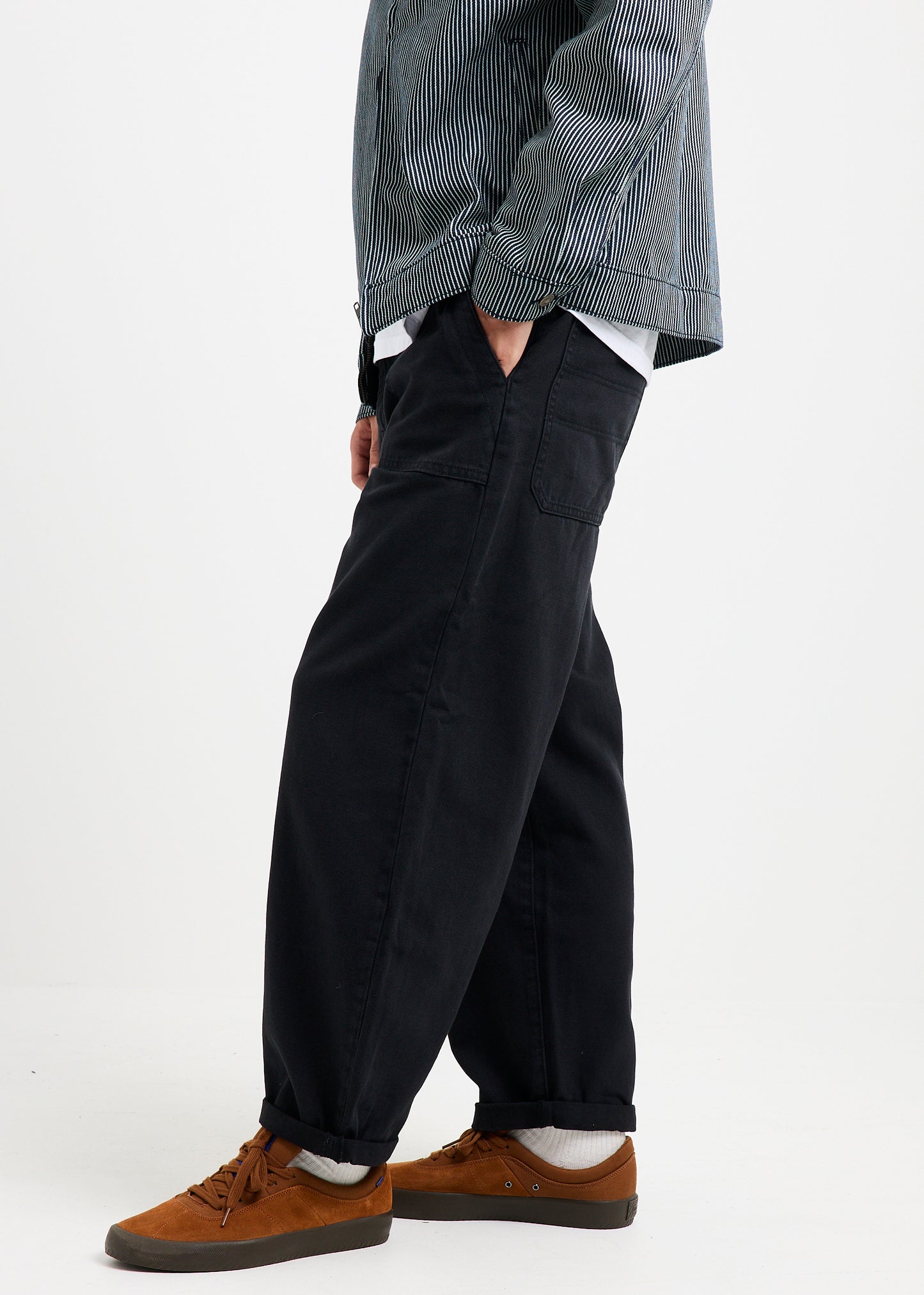 Ezy Barrel Denim Jeans Work Canvas Roll Black