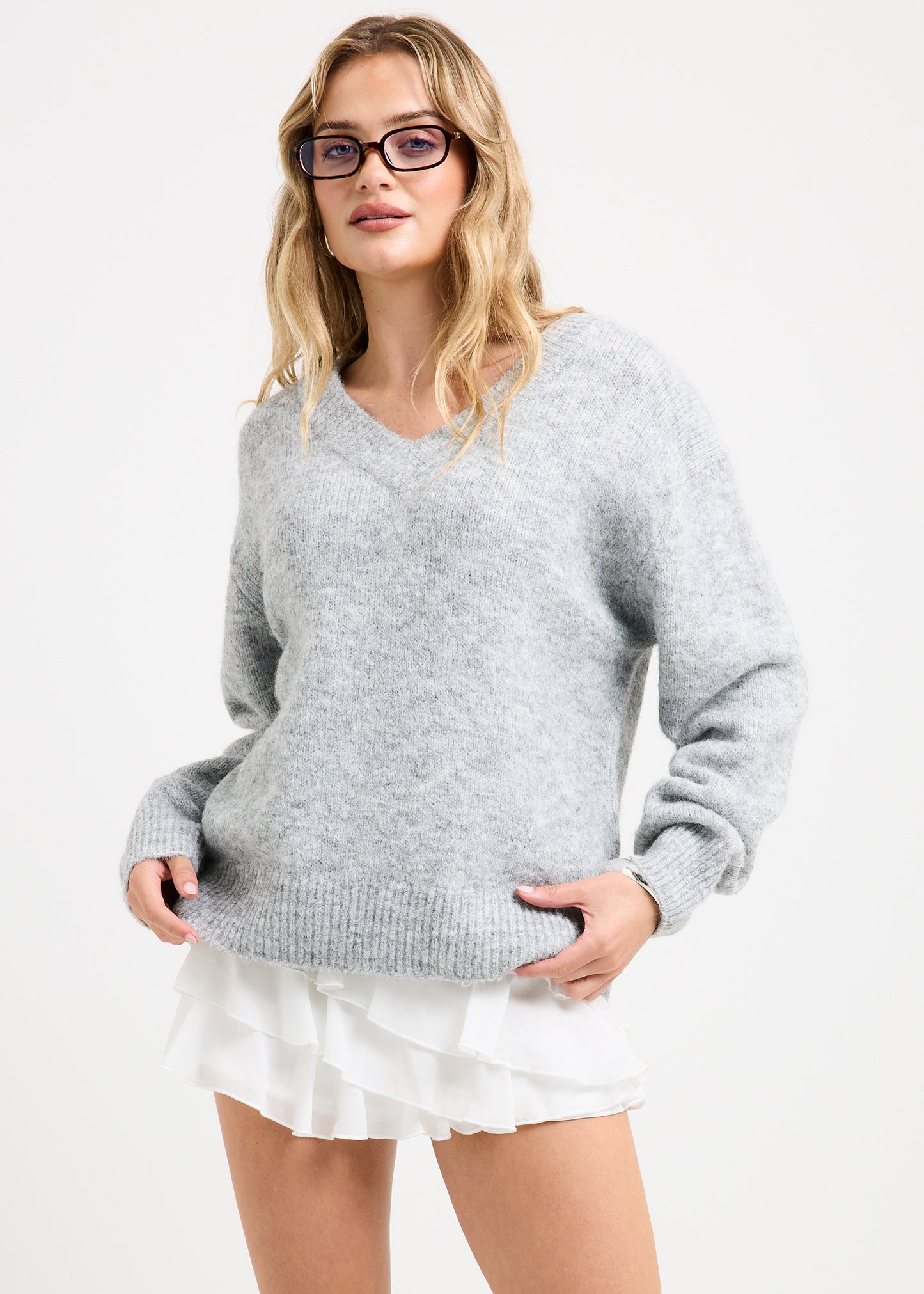 Grace V Neck Knit Jumper