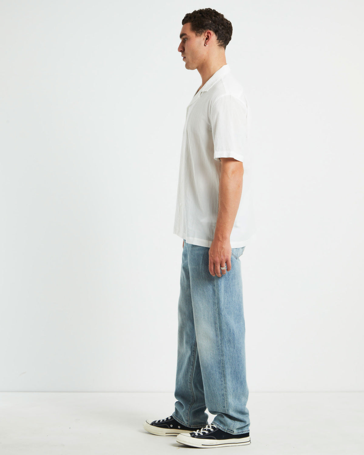 Heggie Short Sleeve Resort Shirt WHITE