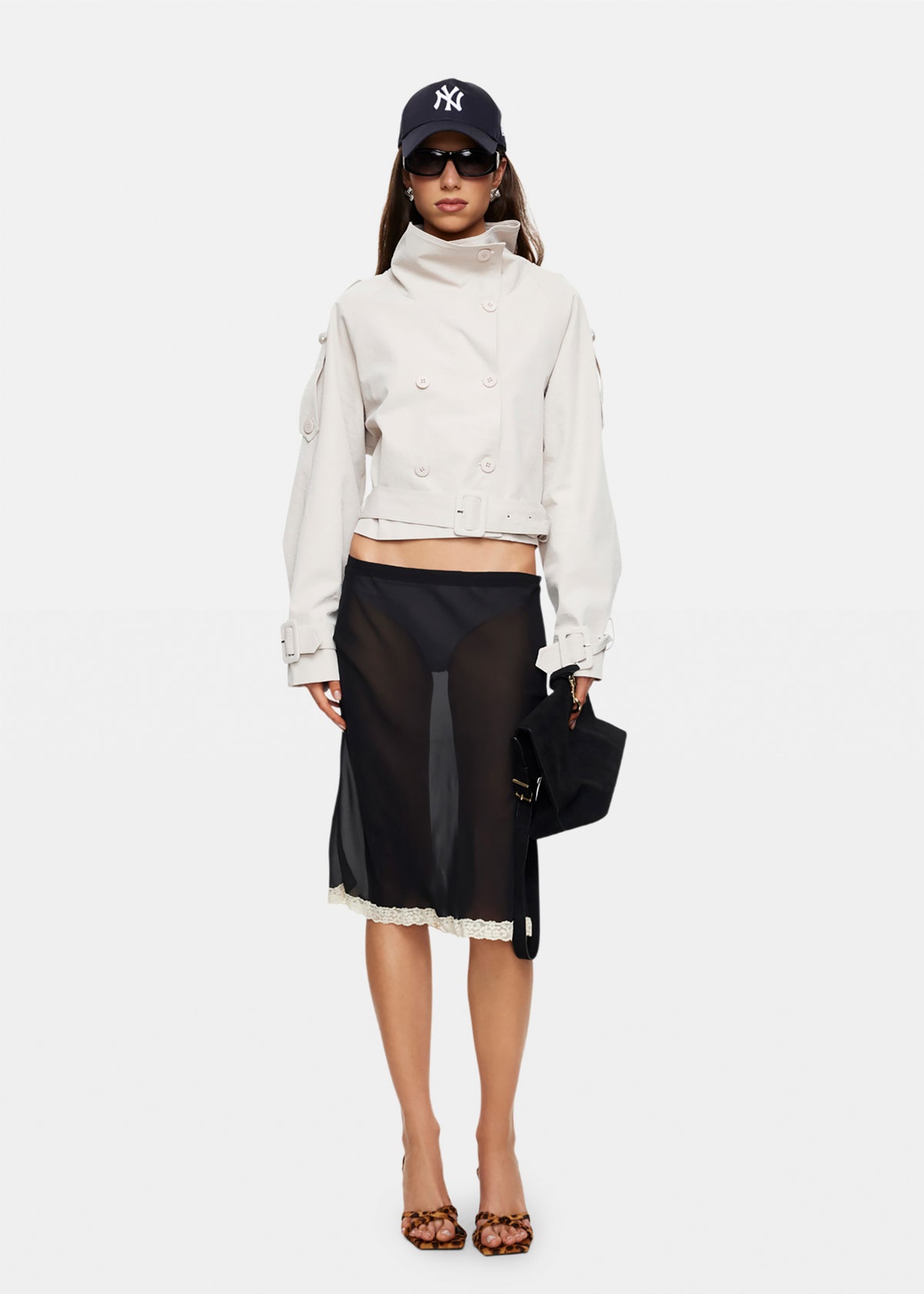 Blanc Cropped Trench TAUPE