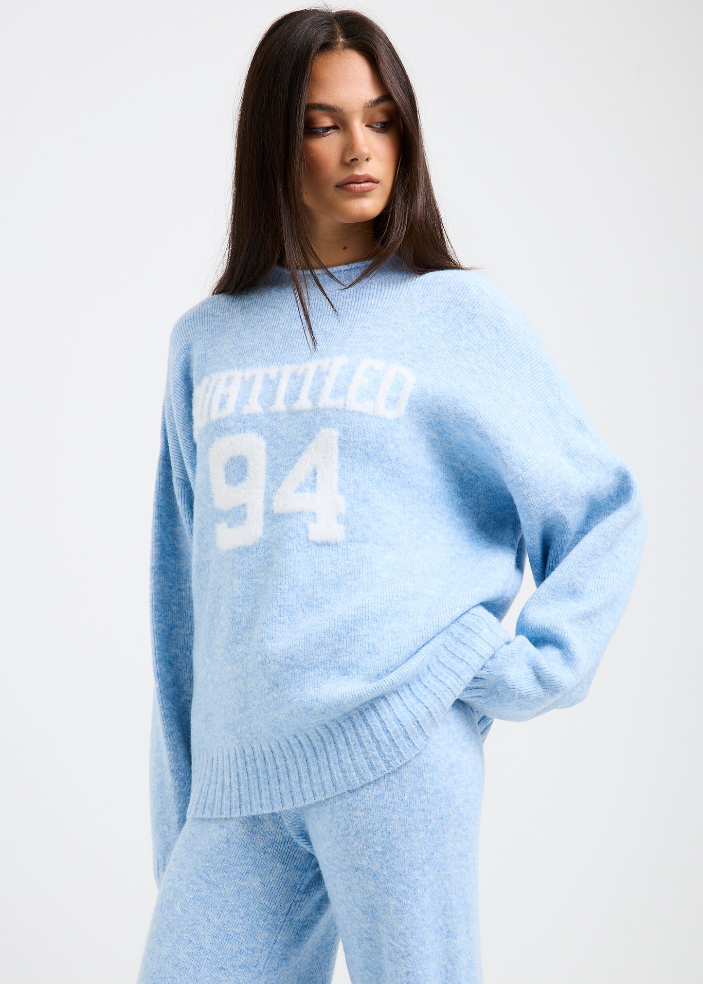 Kim Knit Oversized Crew Neck Jumper