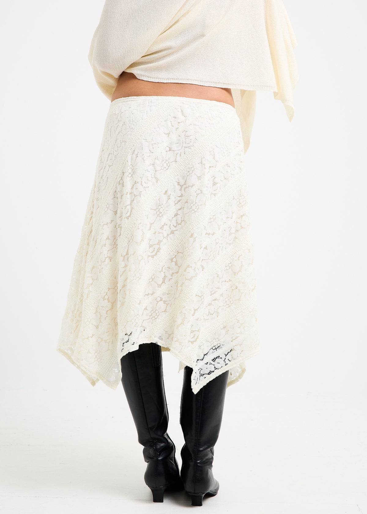 Amara Handkerchief Midi Skirt BUTTER