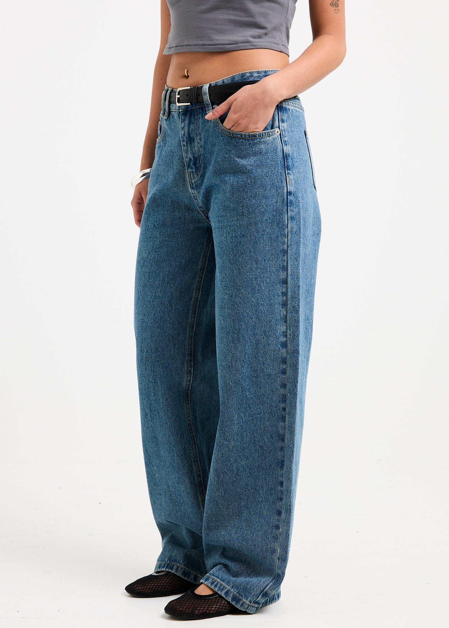 Priya Mid Straight Denim Jeans