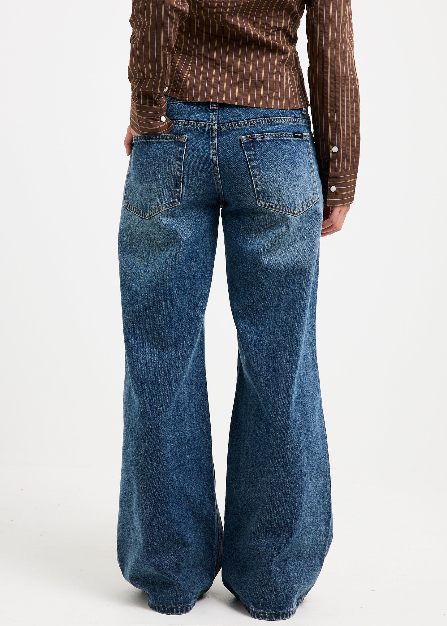 Elise Low Wide Denim Jeans