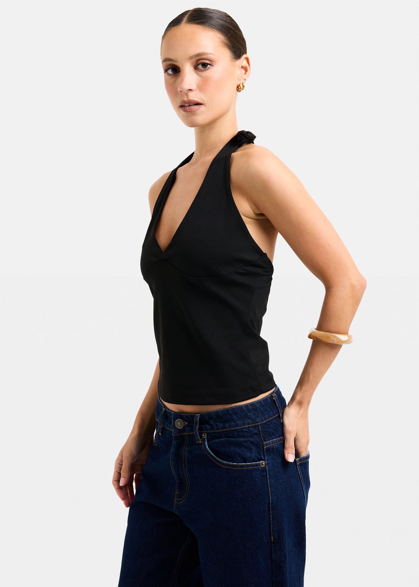 Plunge Halter Top