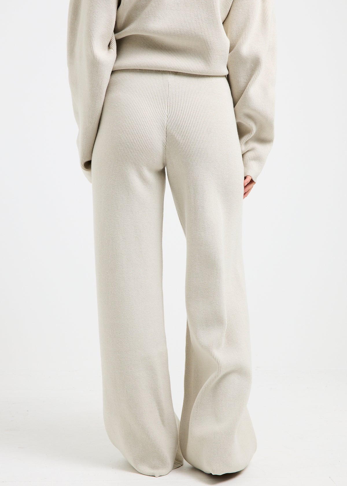 Agnes Rib Wide Leg Pants IVORY