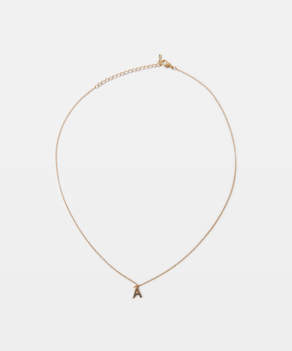 Gold Initial Necklace GOLD