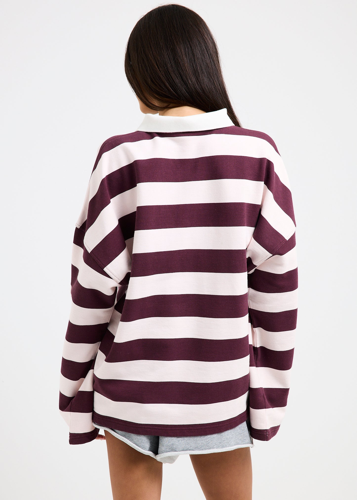 Portland Striped Polo Sweat Shirt