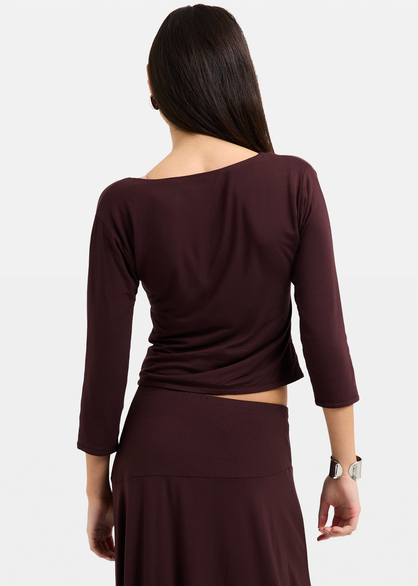 Vivian Deep V  Quarter Top