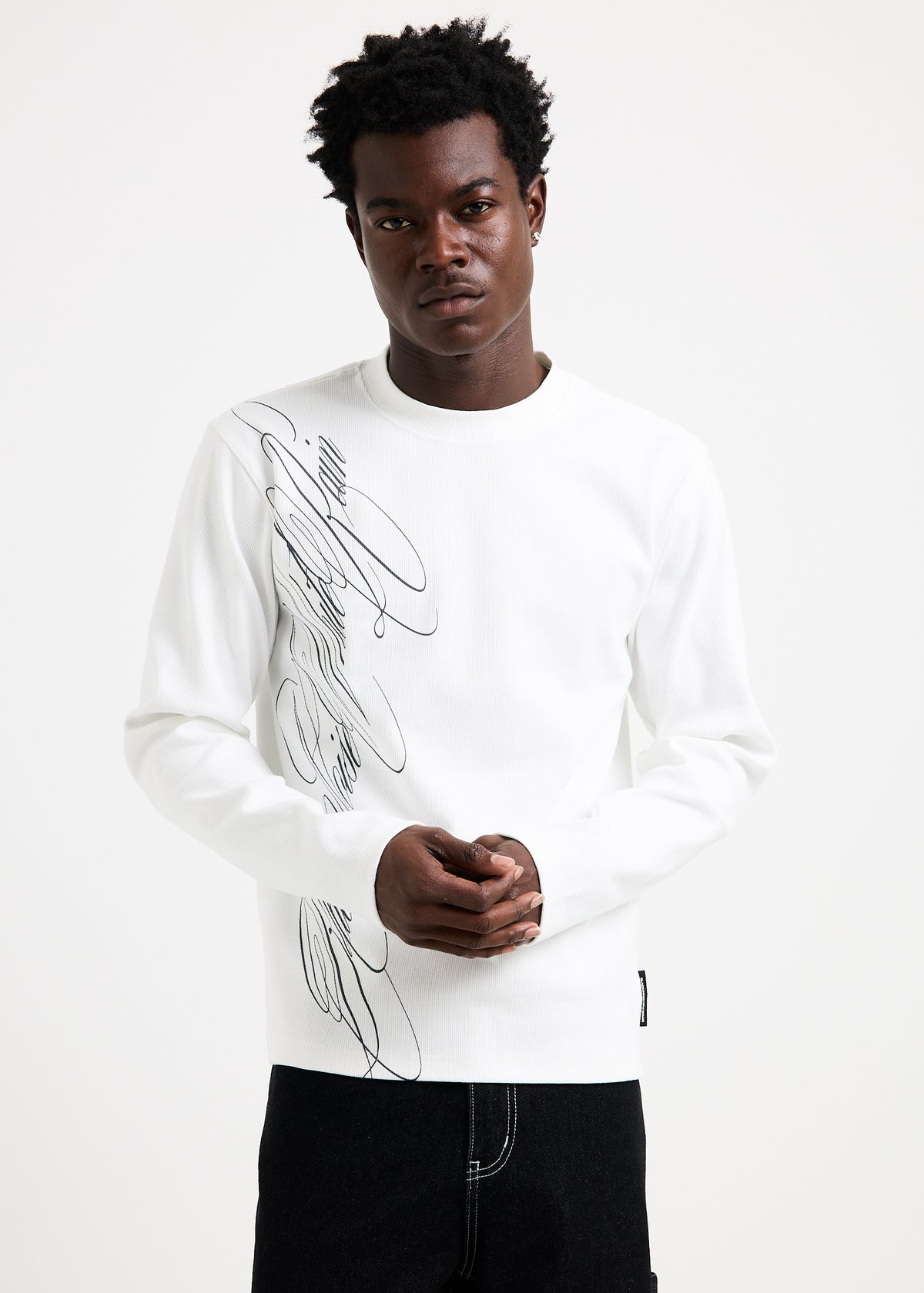 Charm Long Sleeve Tee WHITE