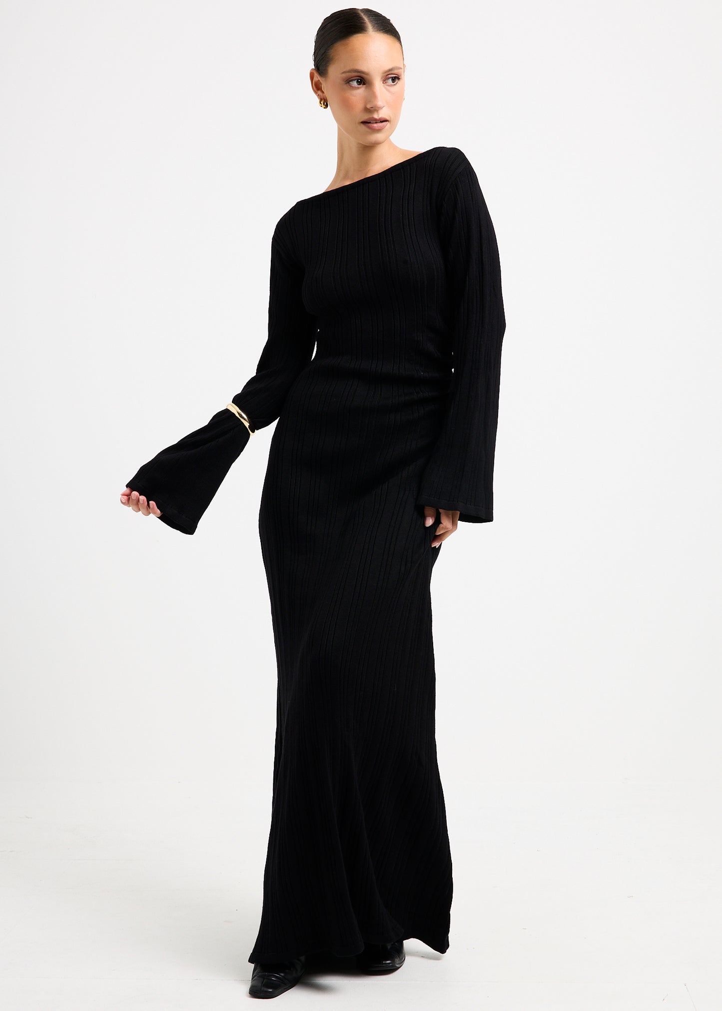 Peyton Off Shoulder Knit Maxi Dress