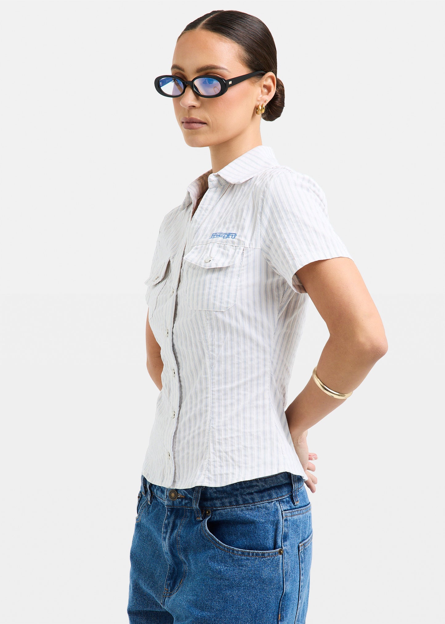 Blake Stripe Popper Shirt