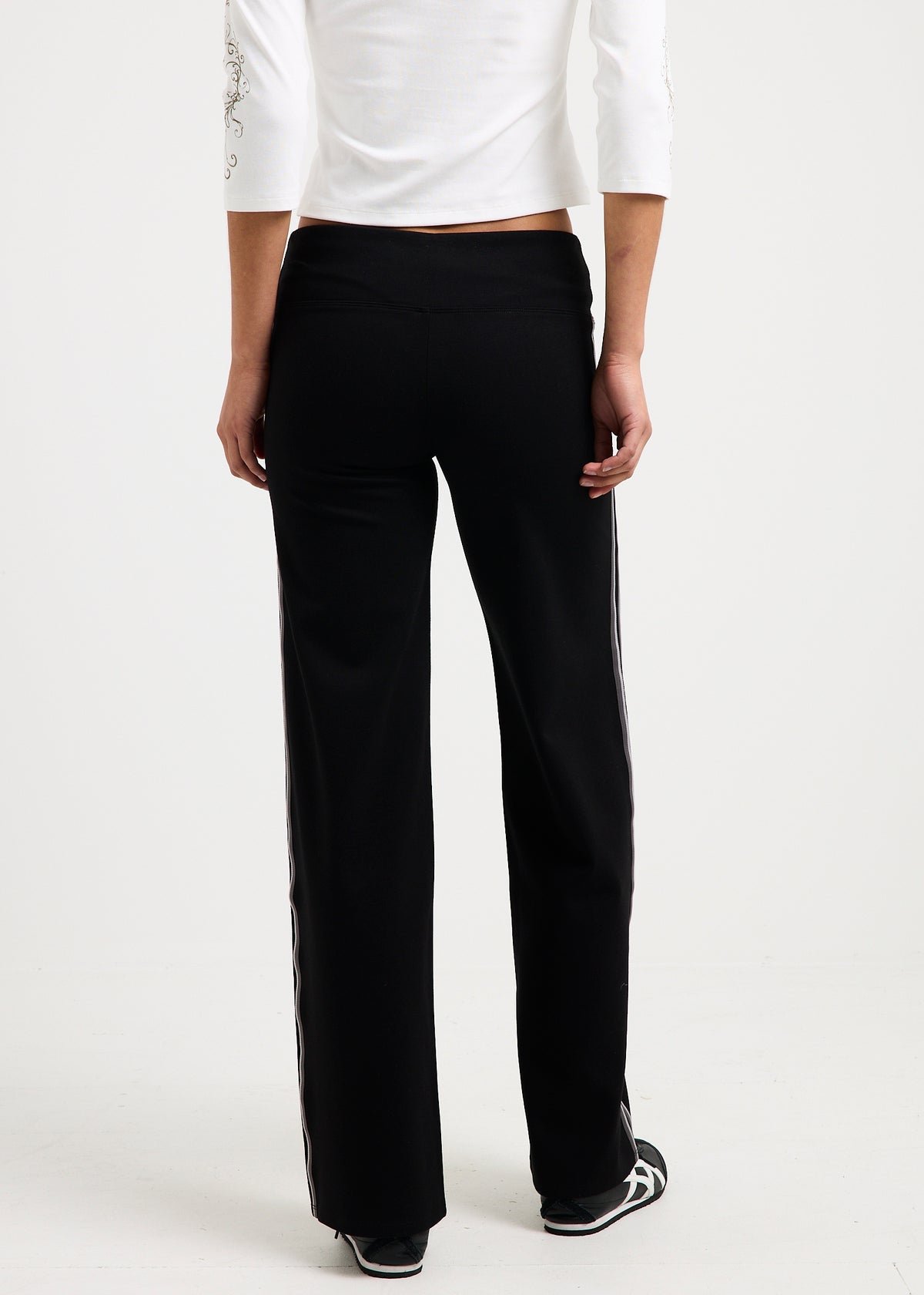 Drew Sporty Straight Leg Pants BLACK