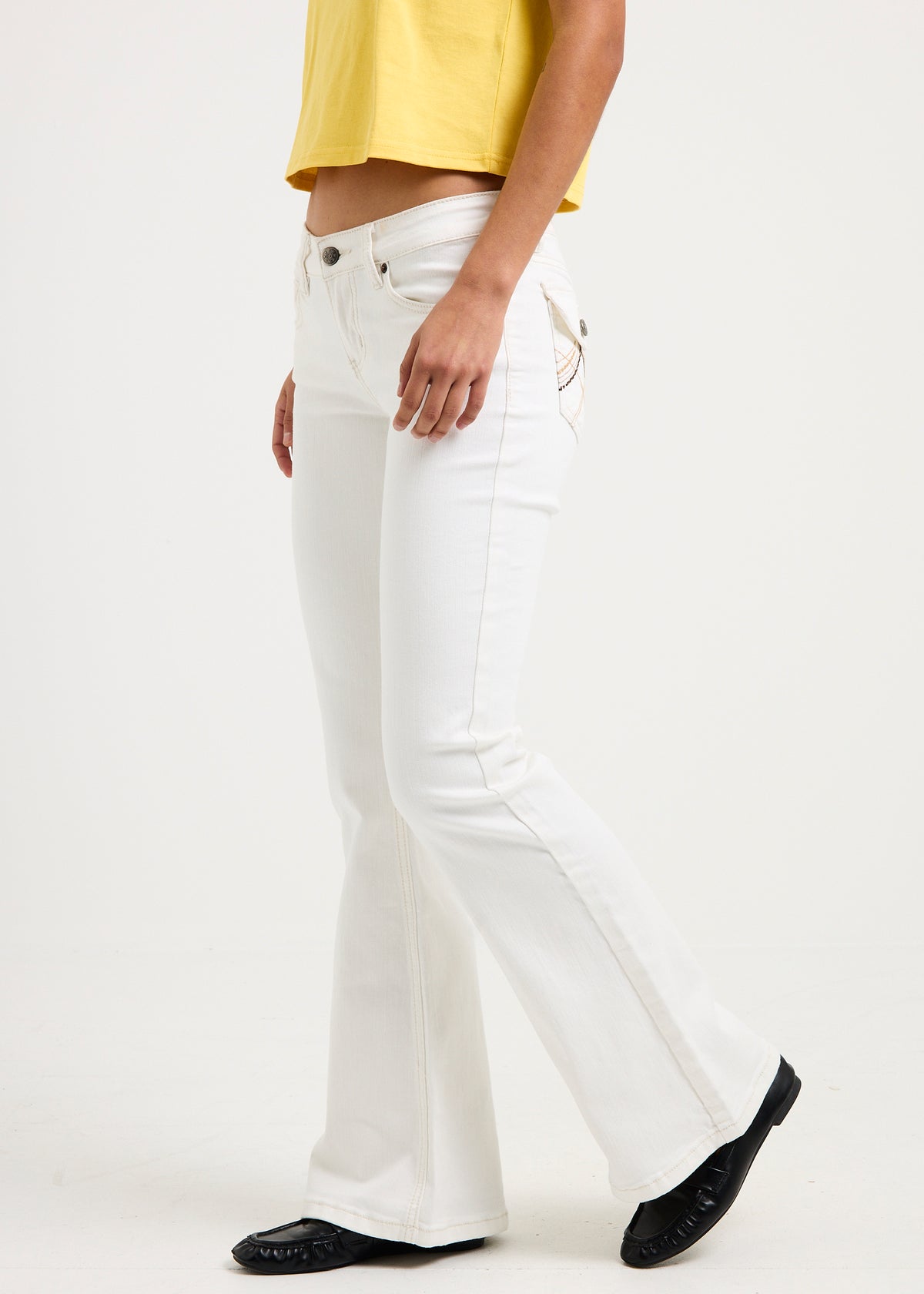 Sarki Low Rise Flare Denim Jeans