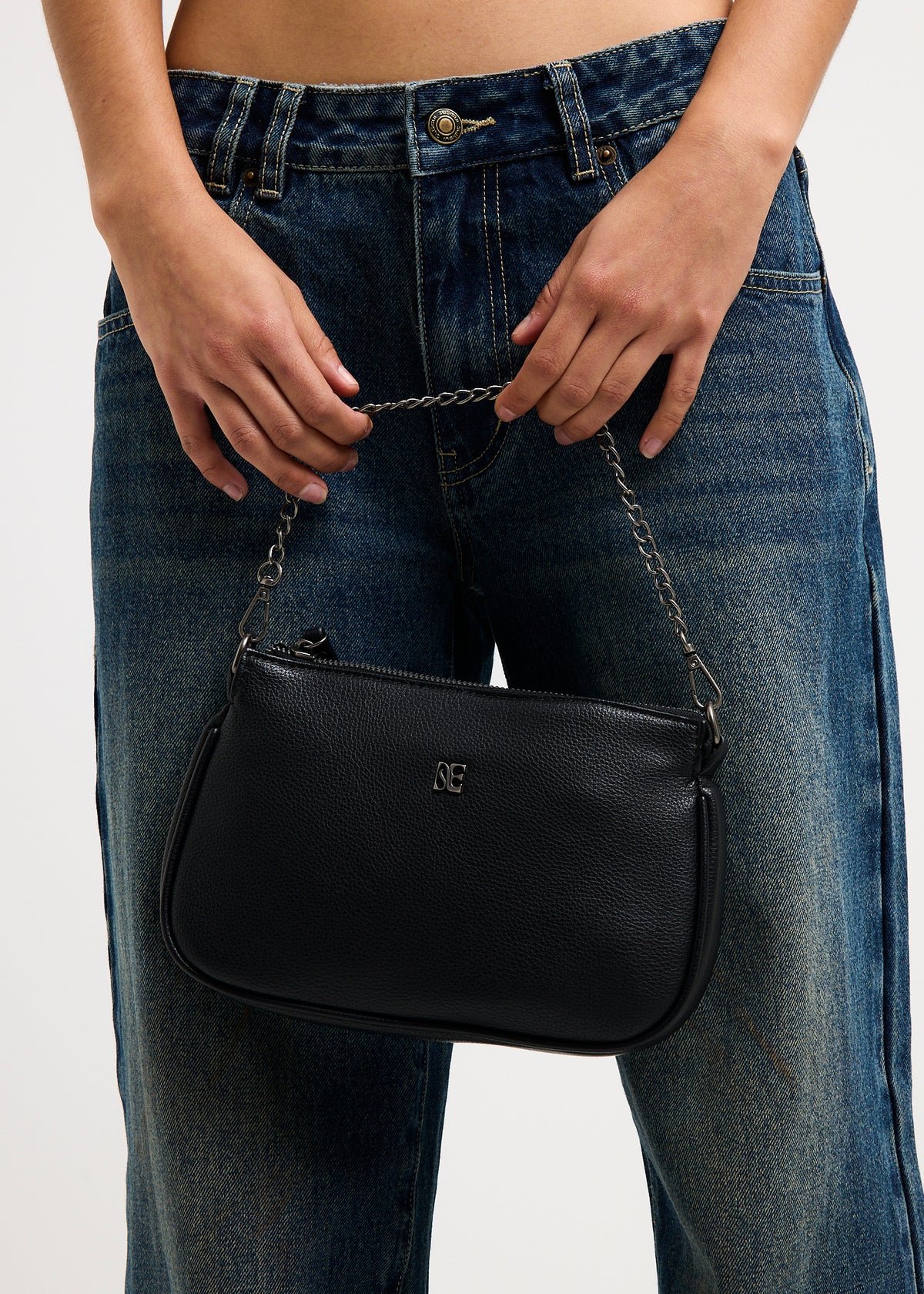 Multi Strap Chain Bag BLACK